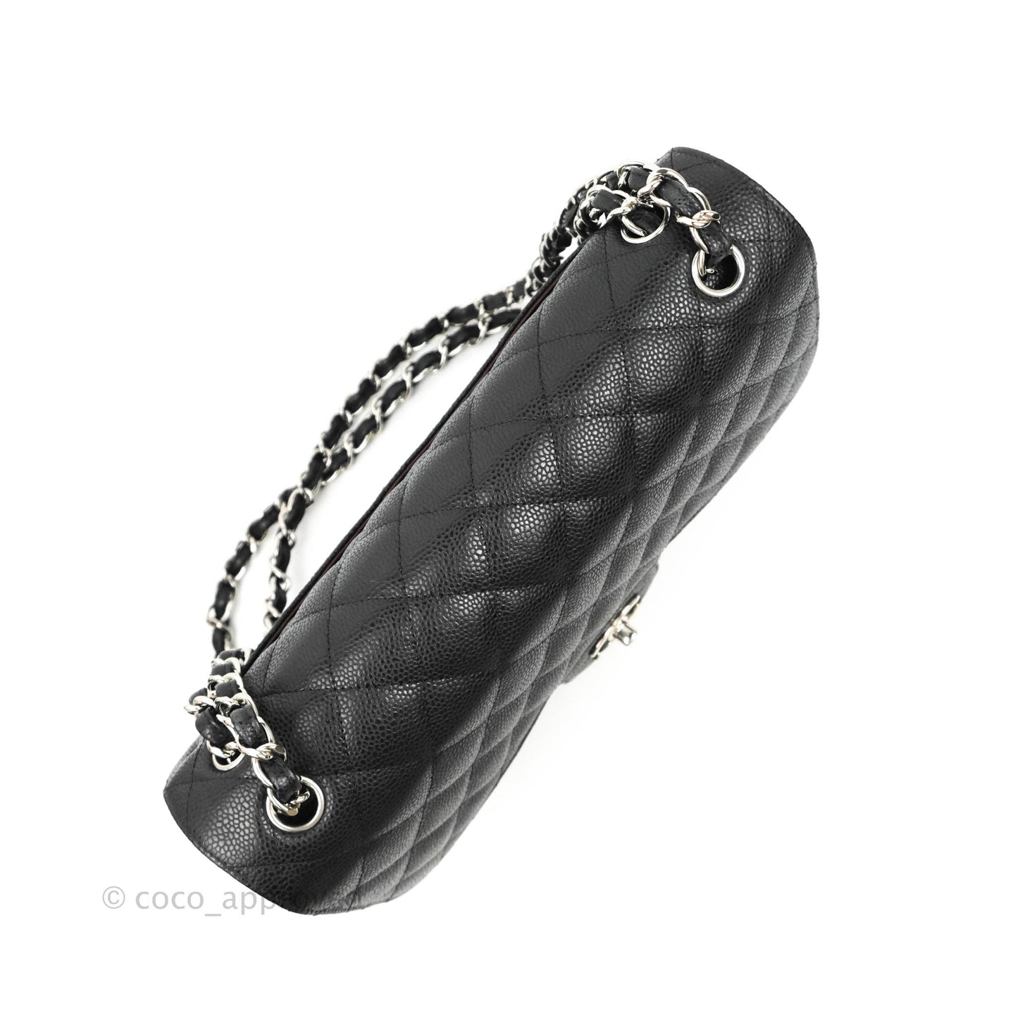 Chanel Jumbo Double Flap Black Caviar Silver Hardware⁣⁣
