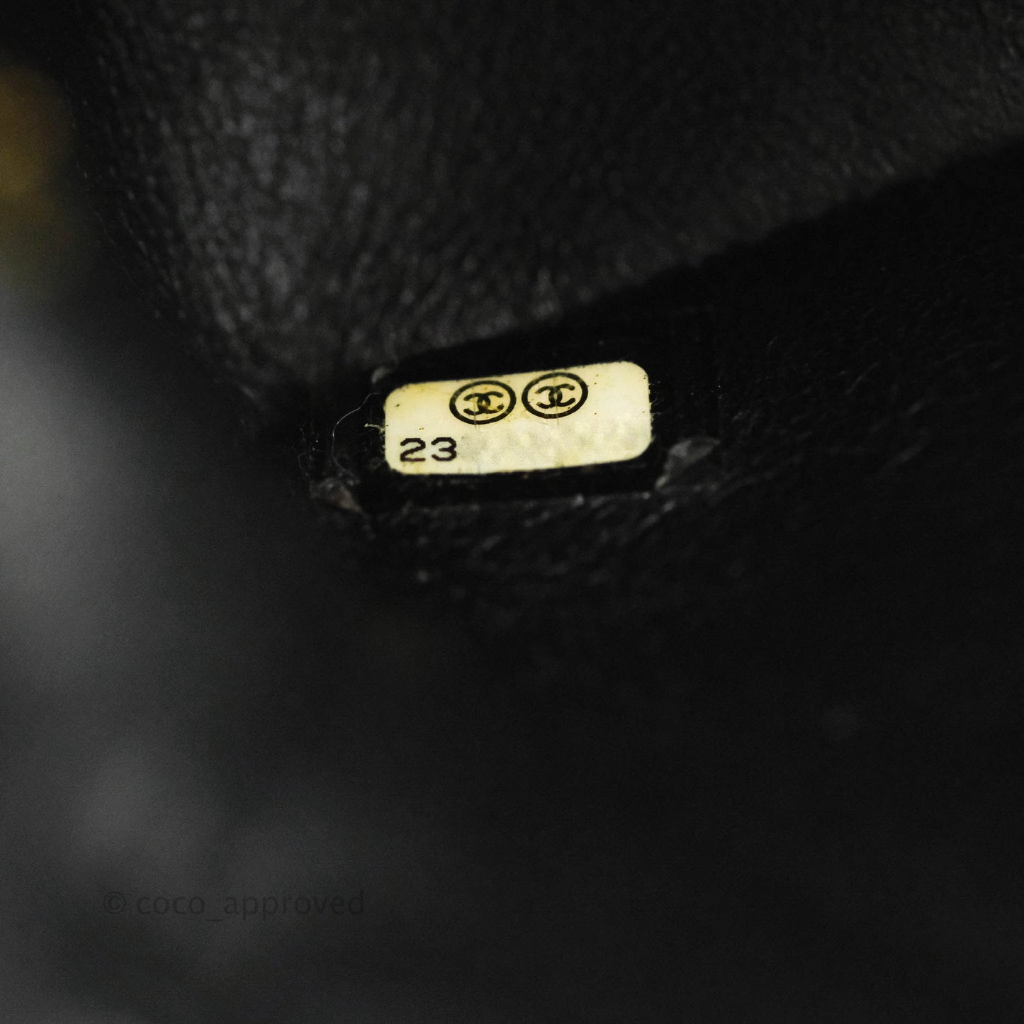 Chanel Classic Mini Rectangular Flap Black Caviar Gold Hardware 17C
