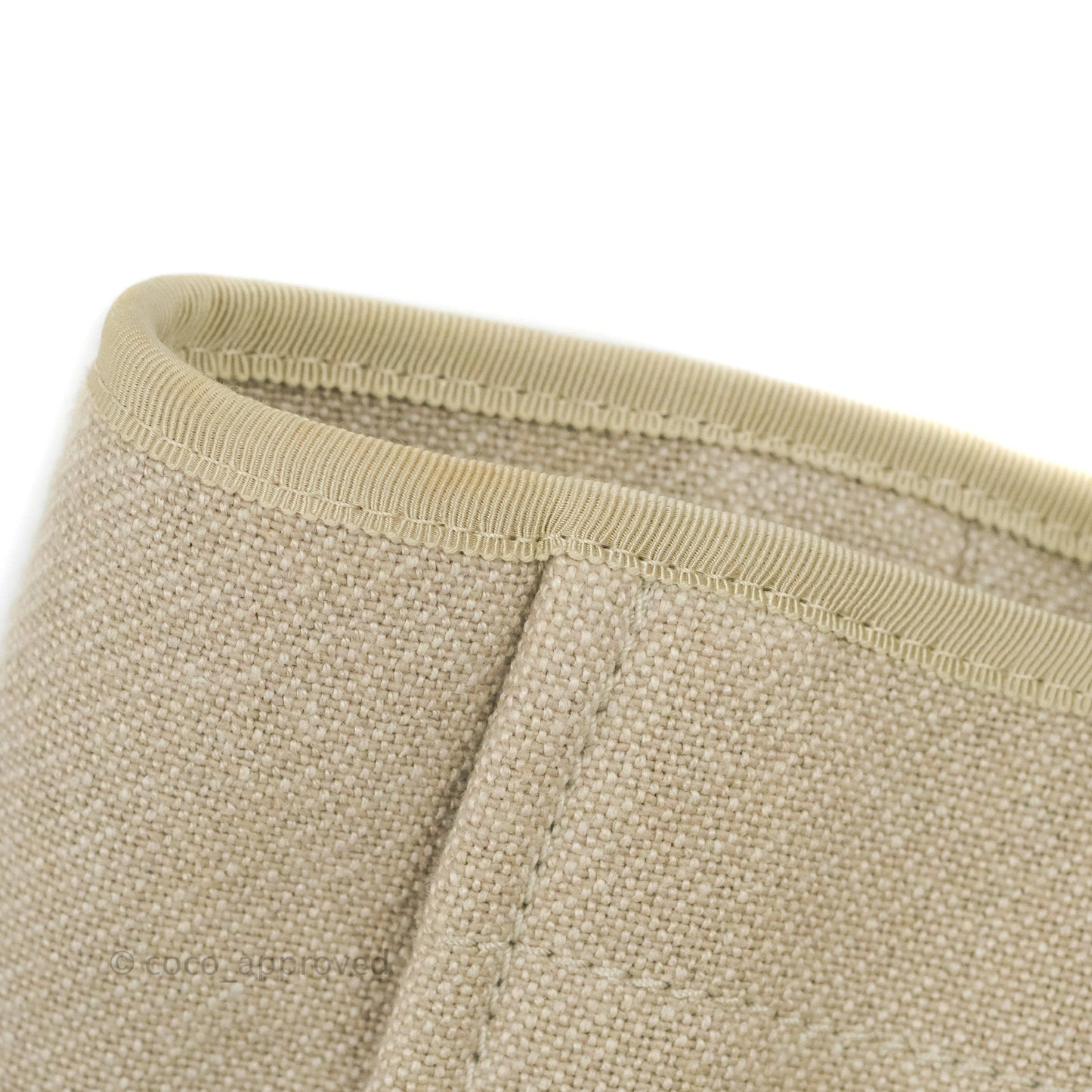 Chanel Large Deauville Black/Taupe Canvas