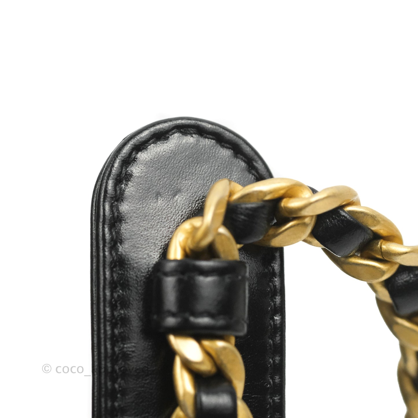 Chanel Quilted Drawstring Bucket Bag Black Calfskin Aged Gold Hardware