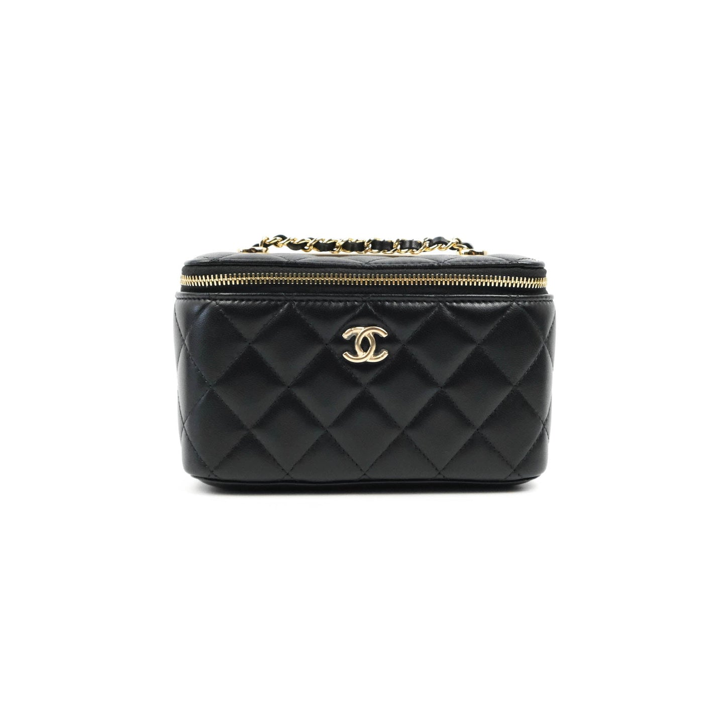 Chanel Trendy CC Vanity with Chain Black Lambskin Gold Hardware