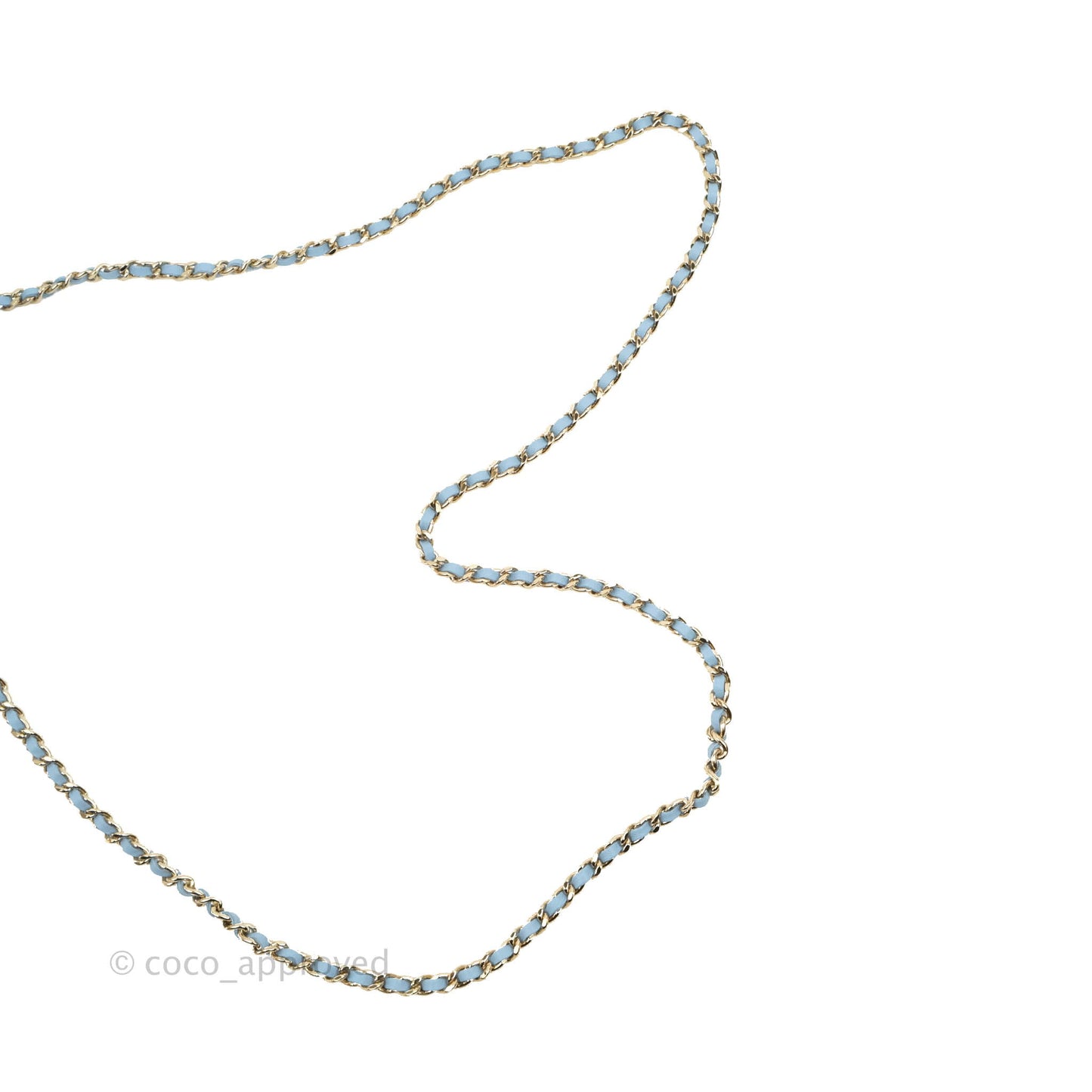 Chanel Small Heart Bag Blue Lambskin Gold Hardware 22S