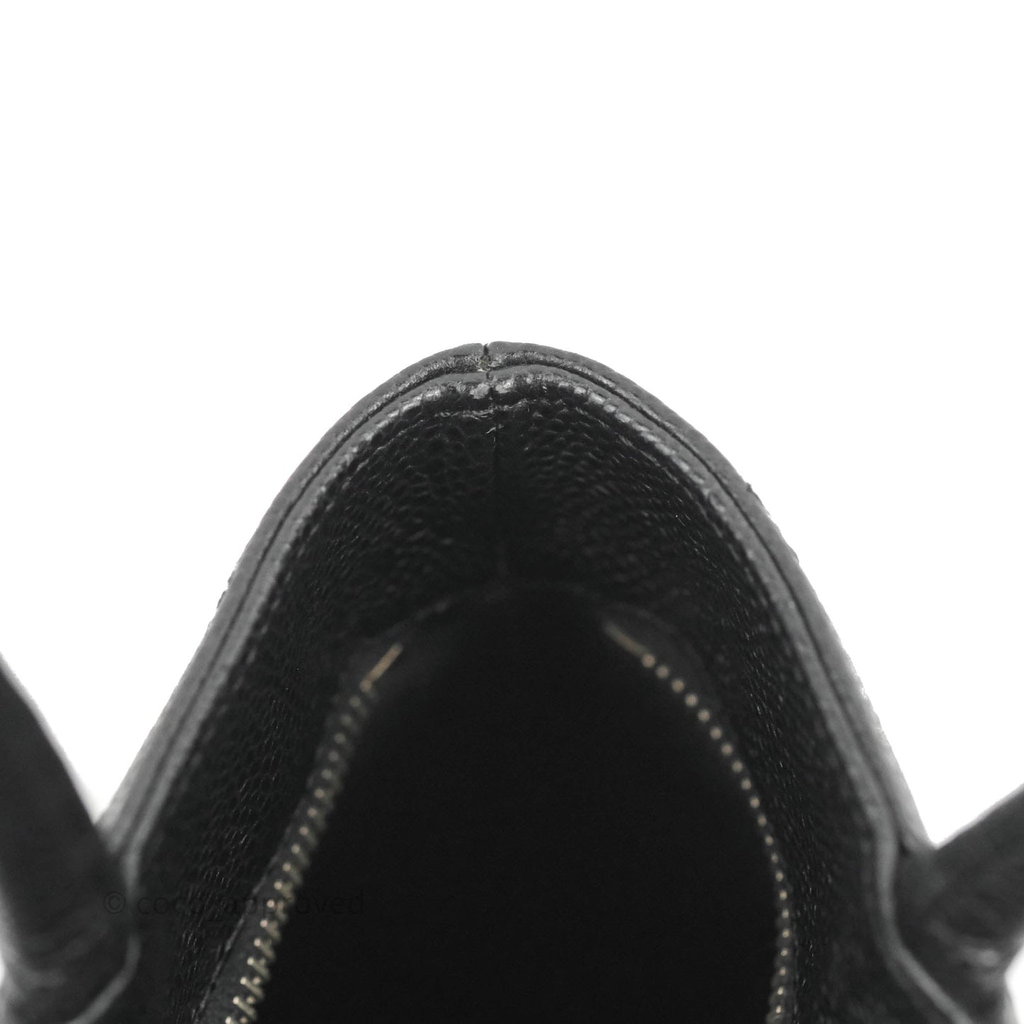 Chanel Medallion Vintage CC Black Caviar Tote Bag Silver Hardware