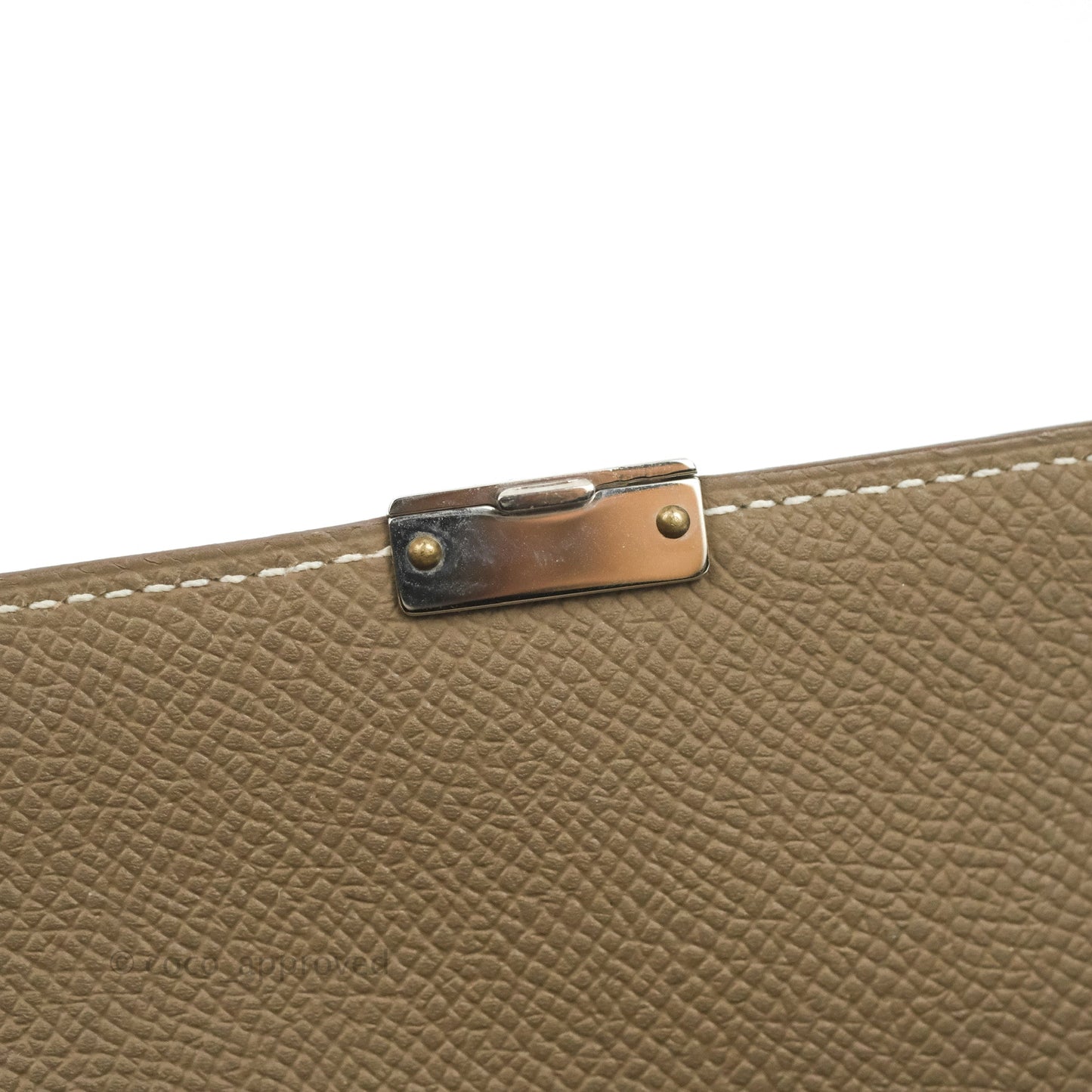 Hermes Epsom Clic 16 Wallet Etoupe 18 Palladium Hardware