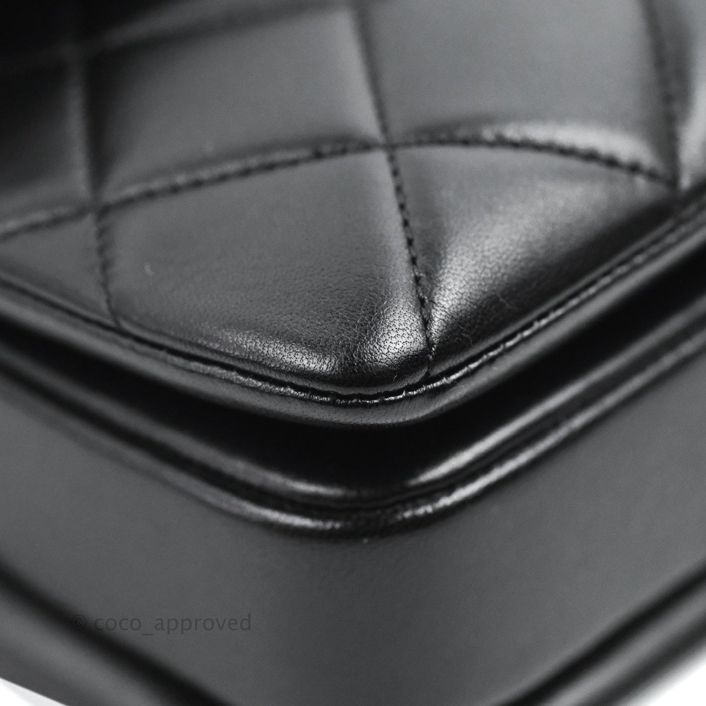 Chanel Trendy CC Small Black Lambskin Dark Silver Hardware