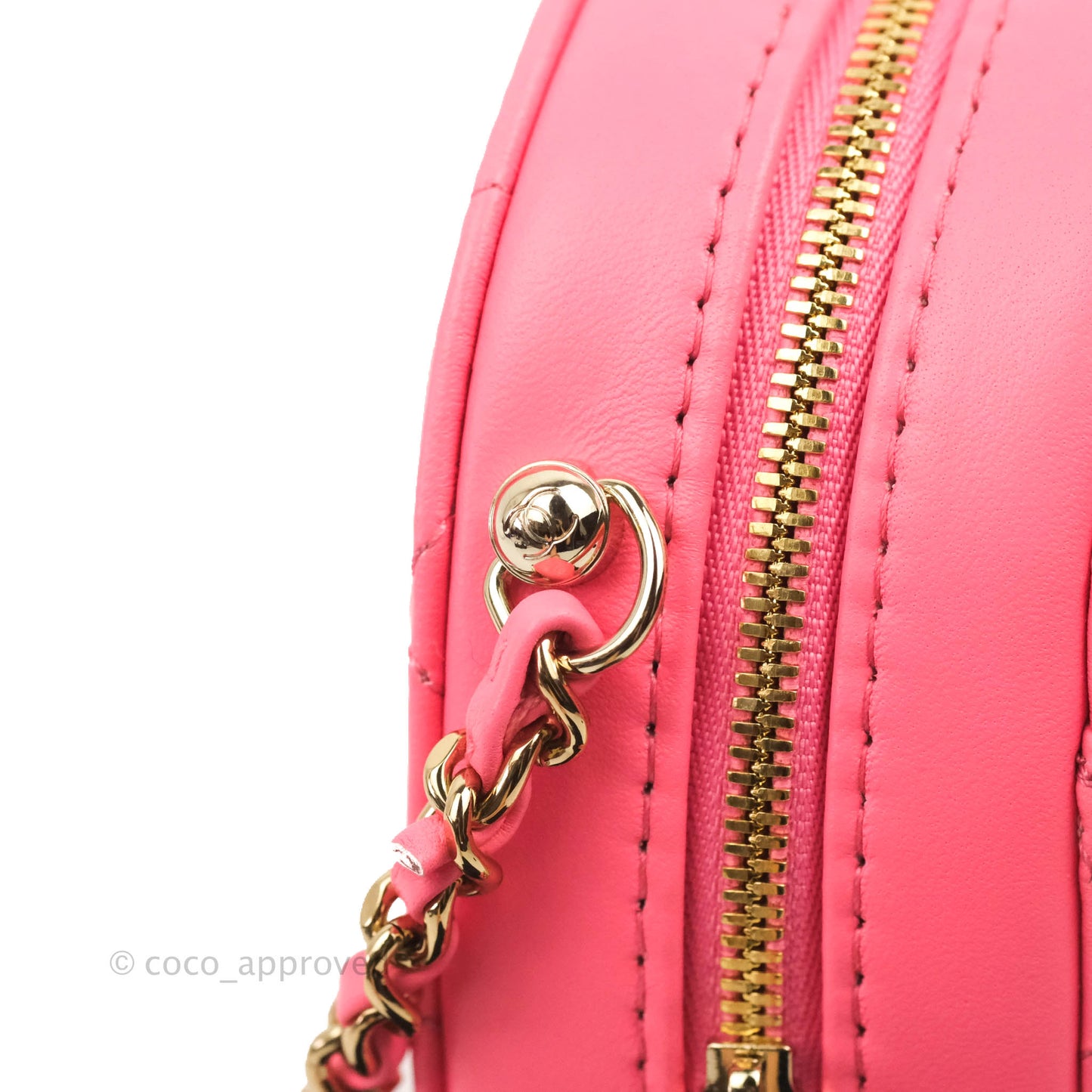 Chanel Large Heart Bag Pink Lambskin Gold Hardware 22S