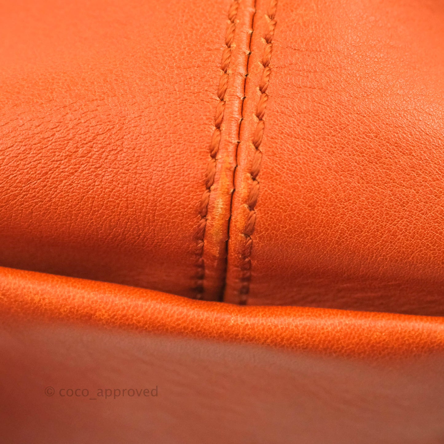 Salvatore Ferragamo Orange Top Handle Bag With Strap