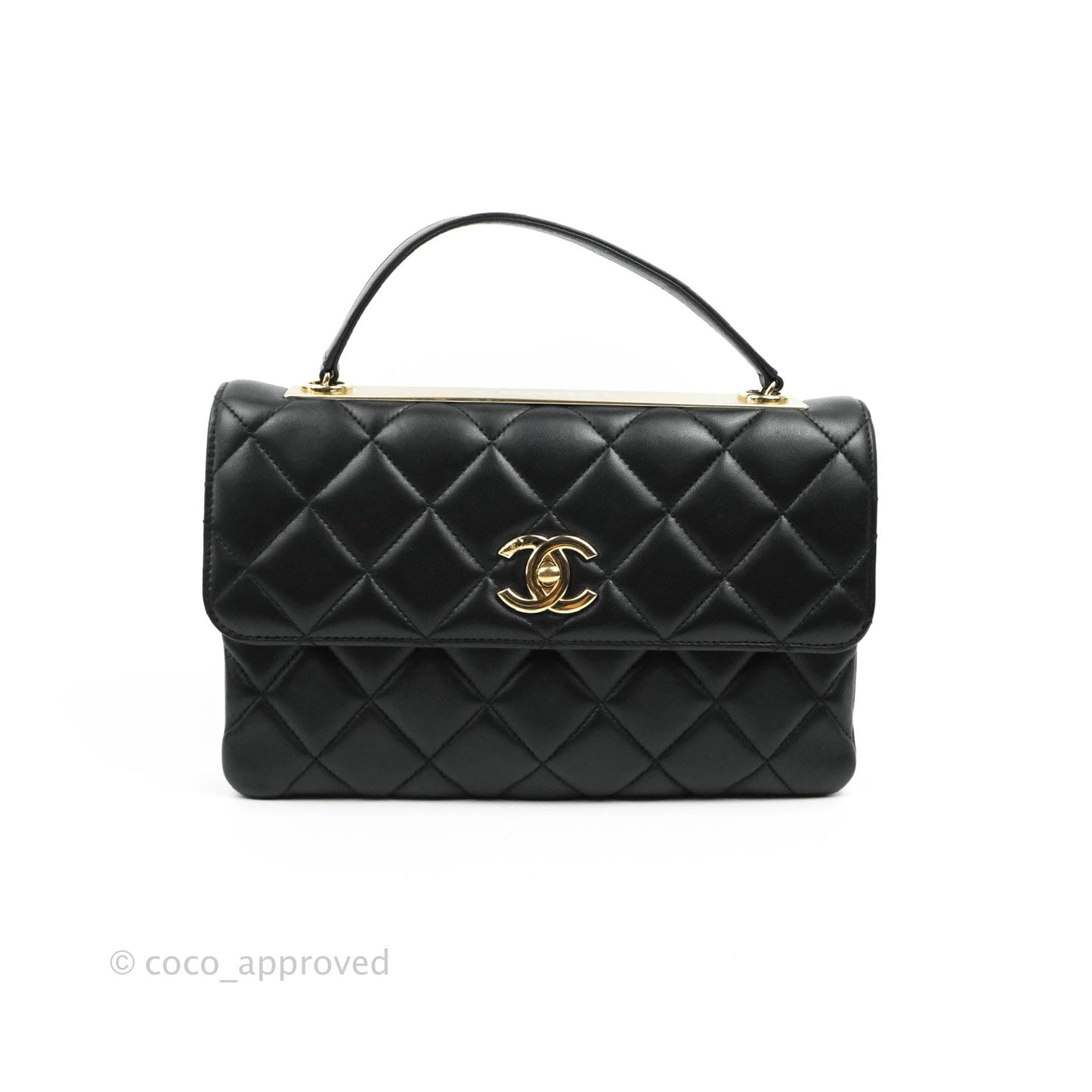 Chanel Trendy CC Flap Bag Black Lambskin Gold Hardware