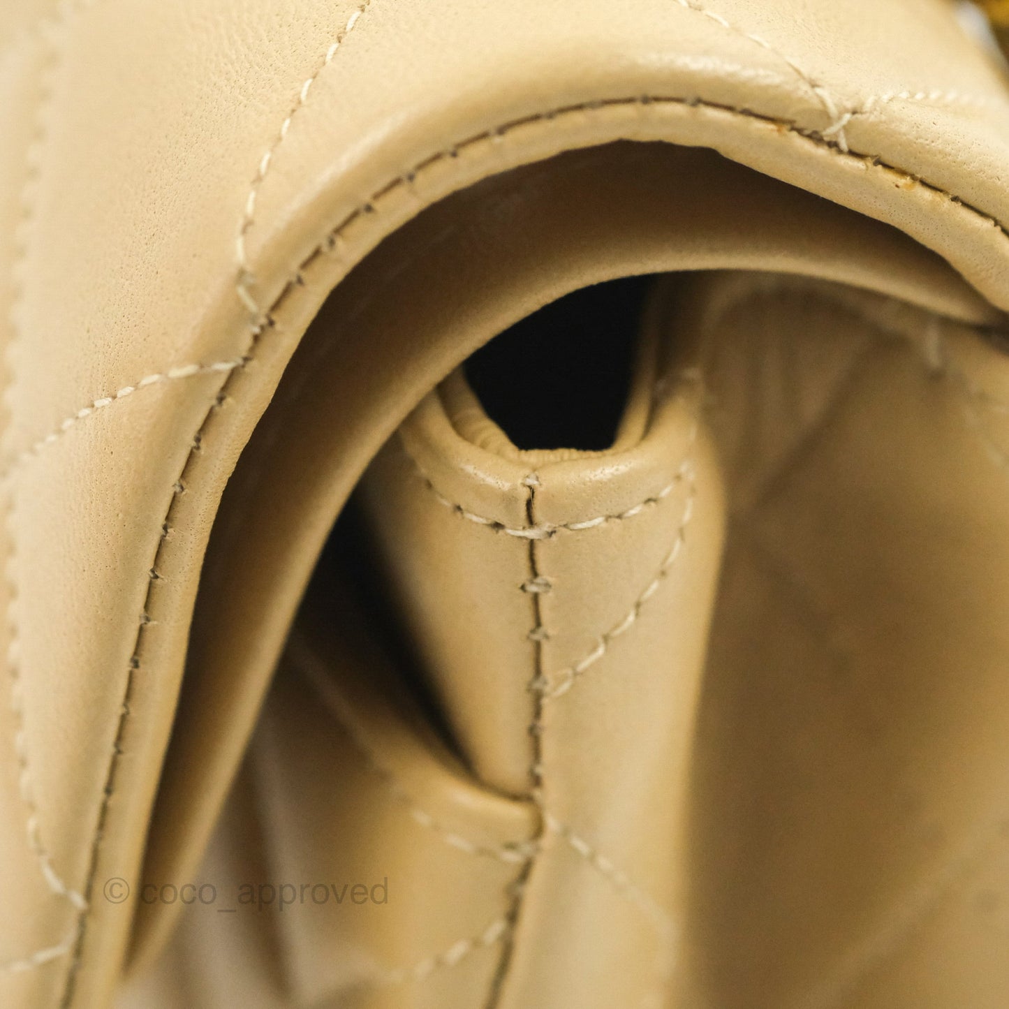 Chanel Classic Vintage Small Flap Beige Lambskin 24K Gold Hardware