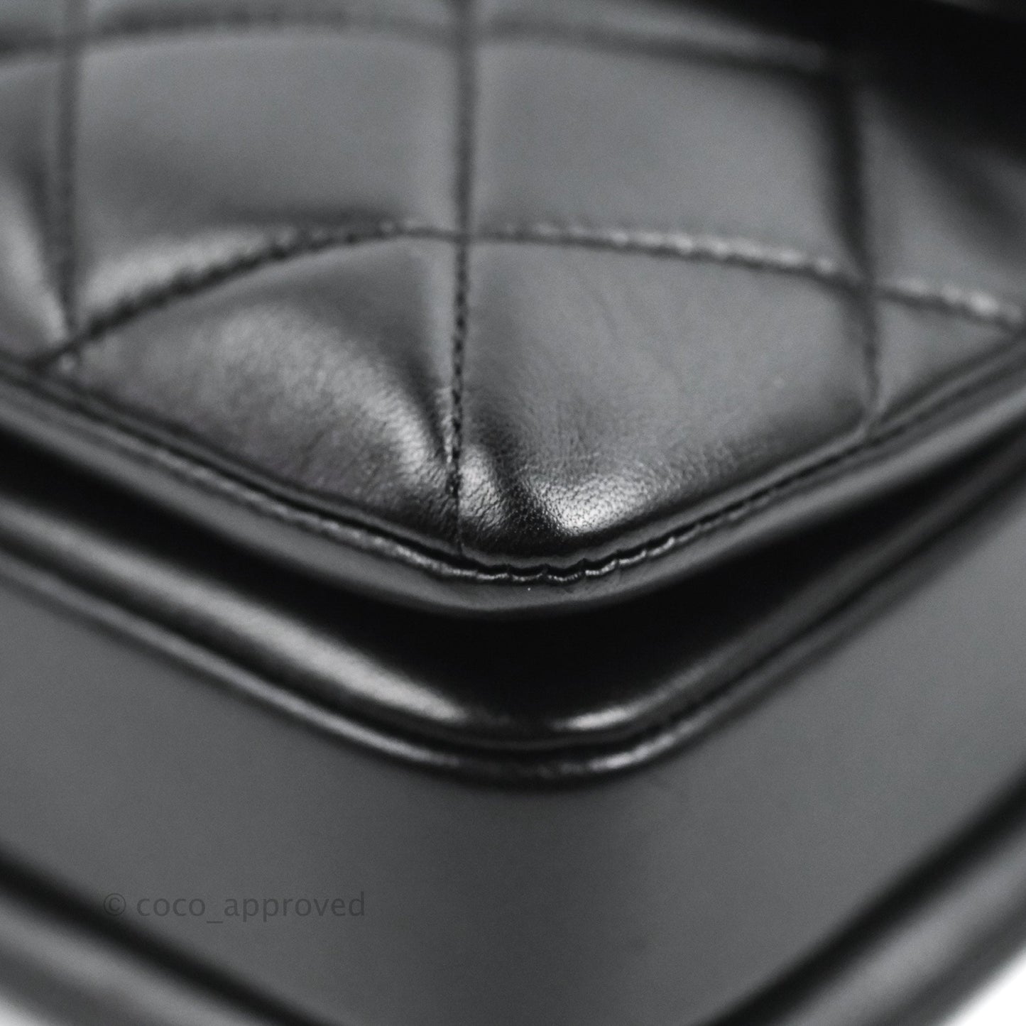 Chanel Trendy CC Small Black Lambskin Dark Silver Hardware