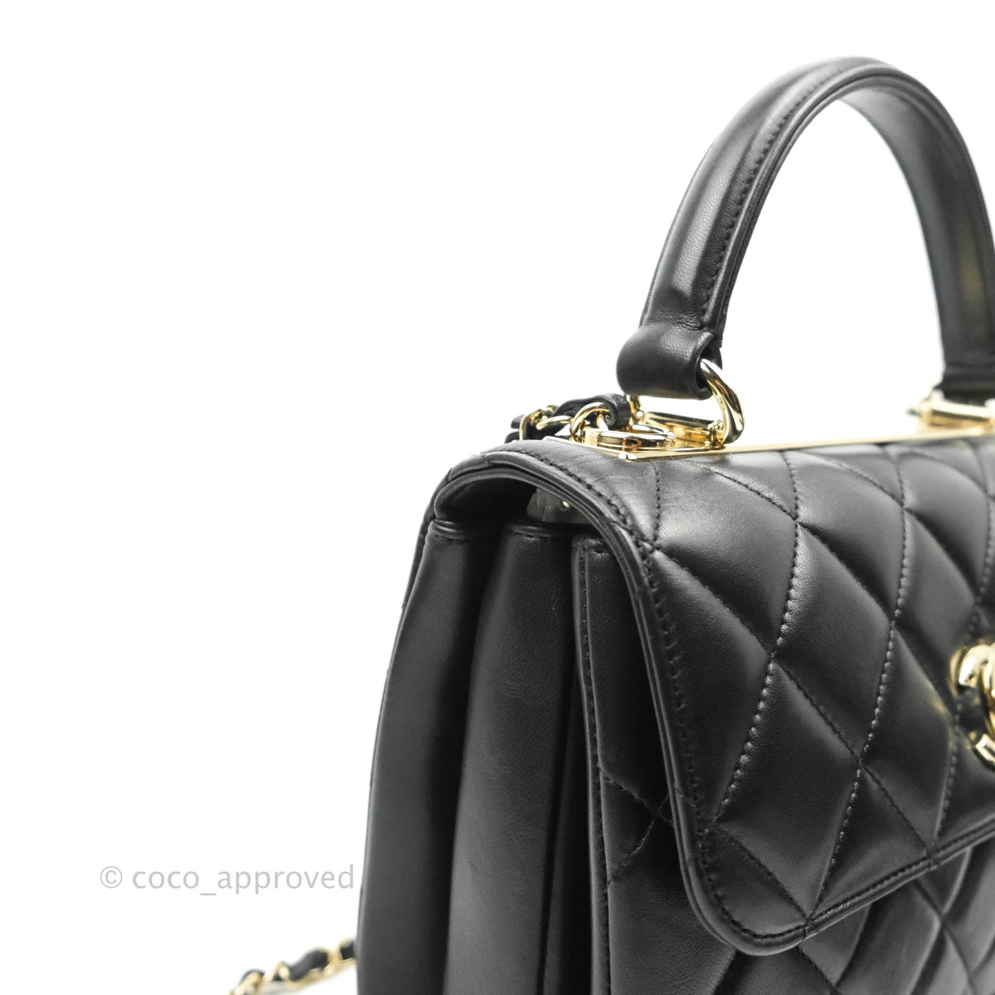 Chanel Trendy CC Small Black Lambskin Gold Hardware