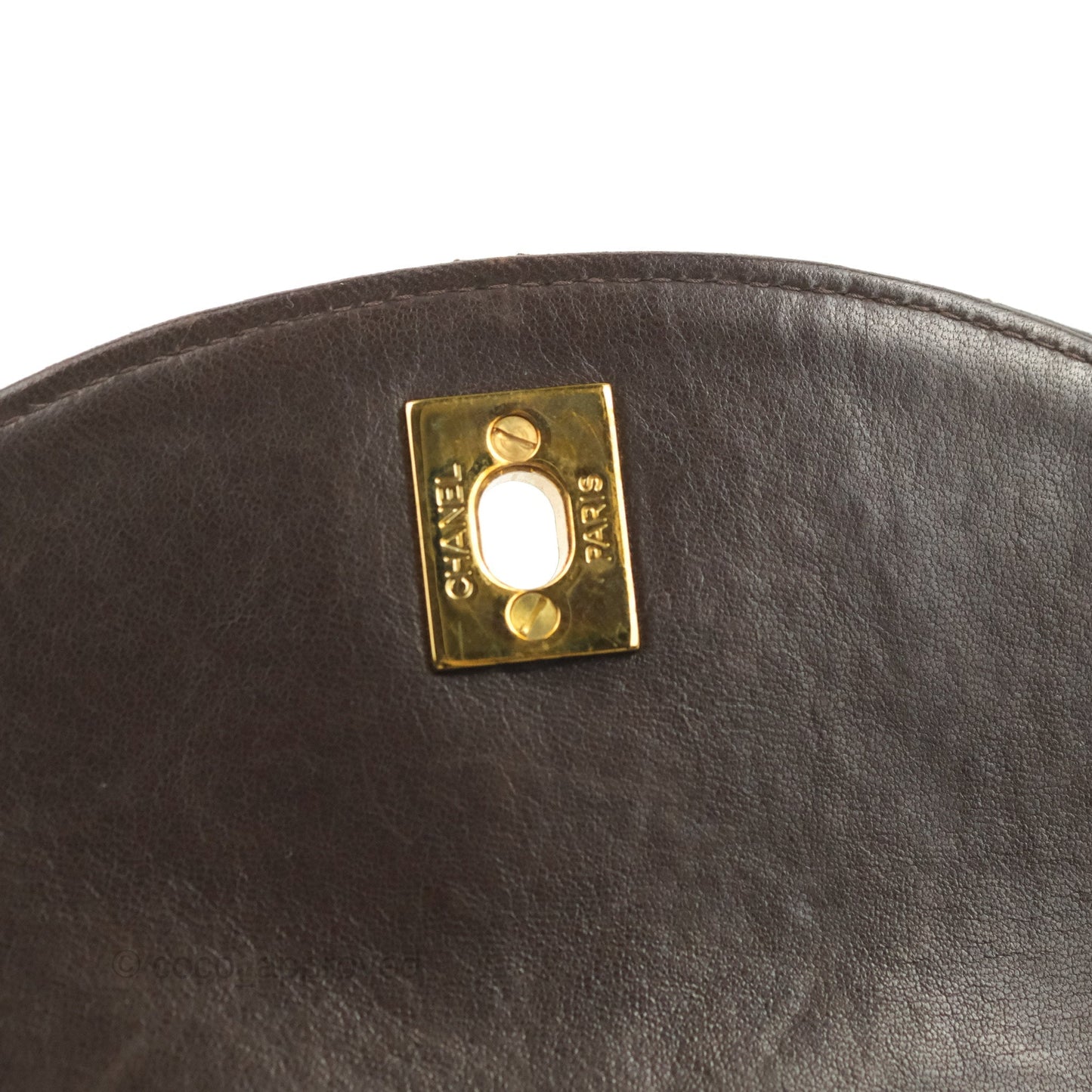 Chanel Vintage CC Duma Backpack Brown Lambskin 24K Gold Hardware