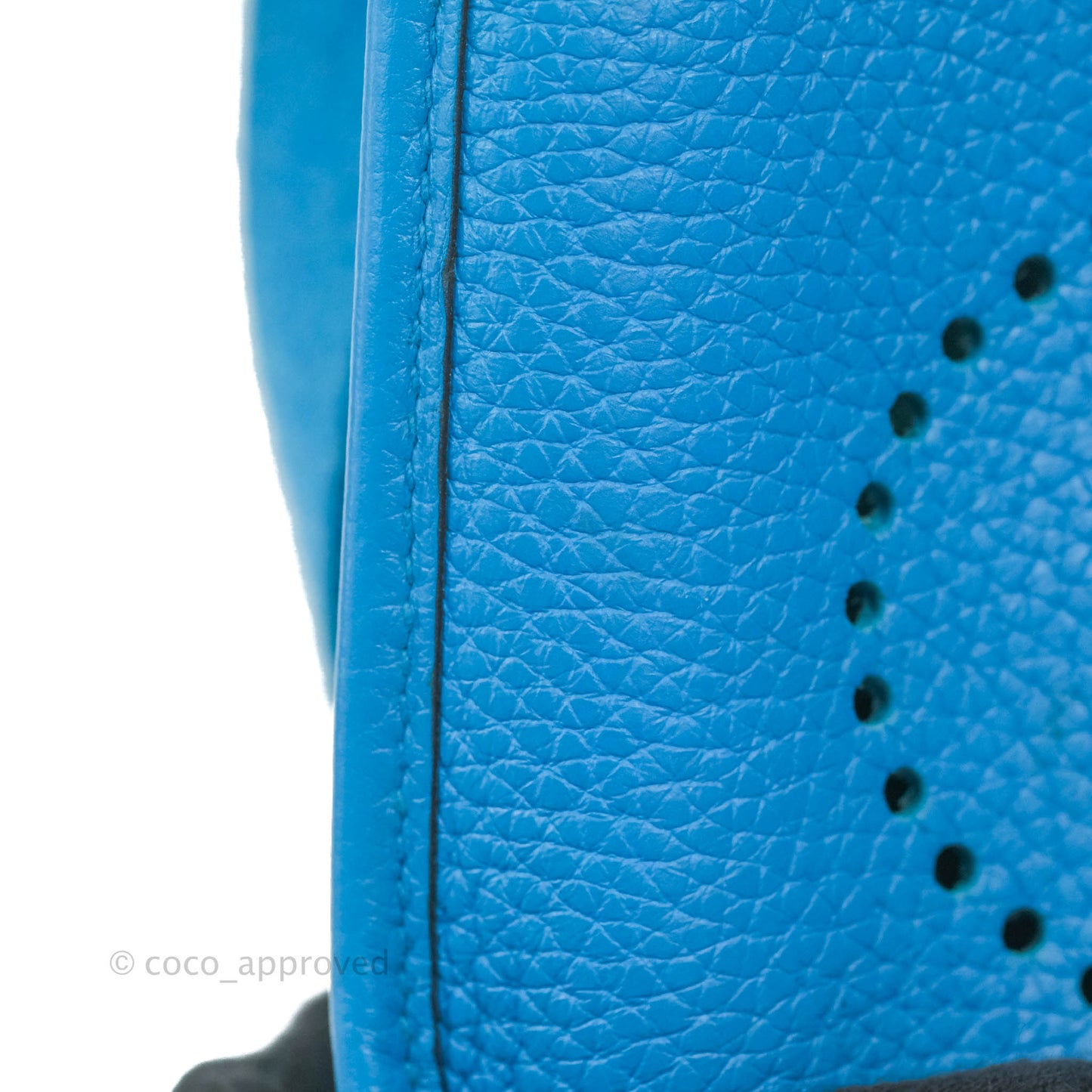 Hermès Mini Evelyne 16 Bleu Zanzibar Clemence Palladium Hardware
