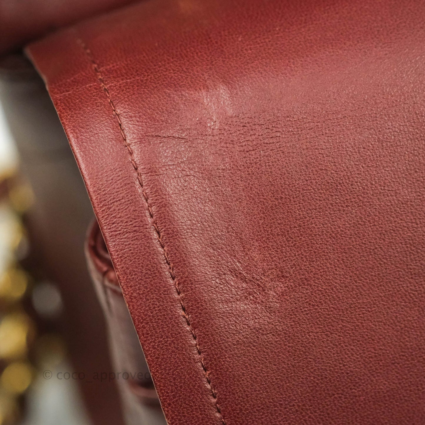 Chanel Jumbo Double Flap Burgundy Lambskin Gold Hardware