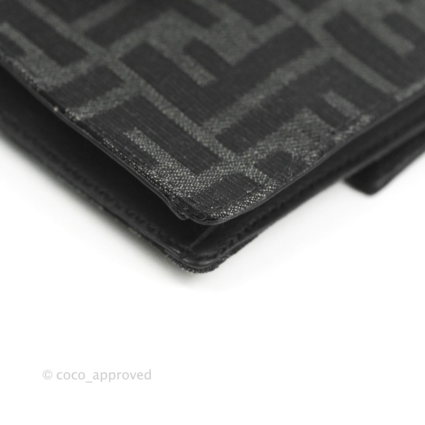 Fendi Baguette Pouch Jacquard FF Motif Grey/Black