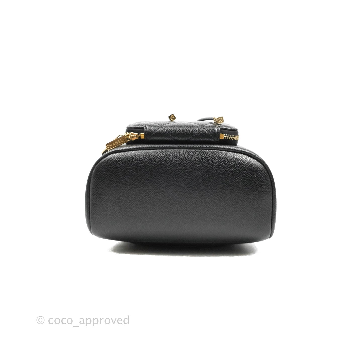 Chanel Business Affinity Drawstring Bucket Bag Black Caviar Gold Hardware