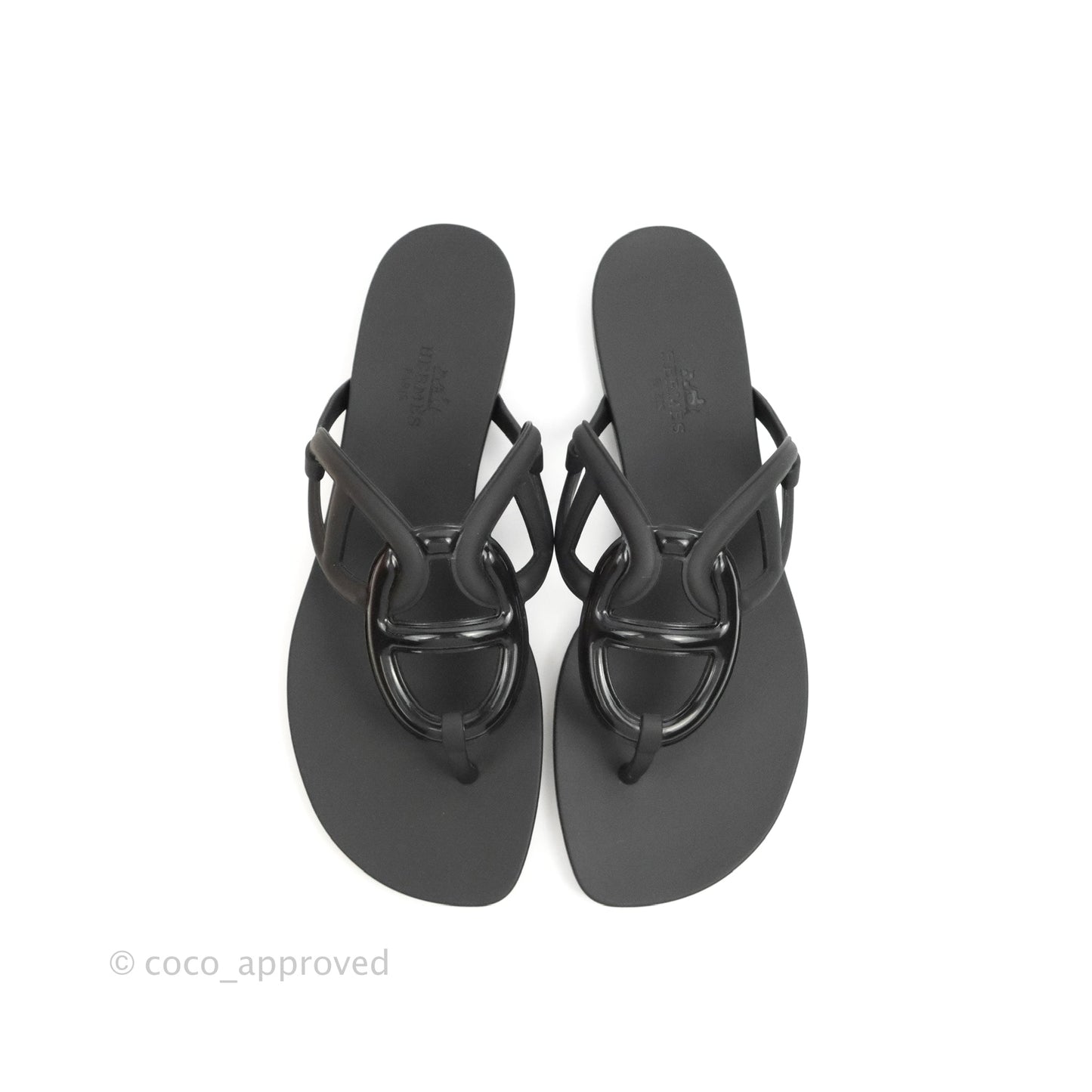 Hermes Egerie Sandal Black Size 37
