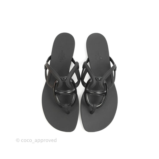 Hermes Egerie Sandal Black Size 37