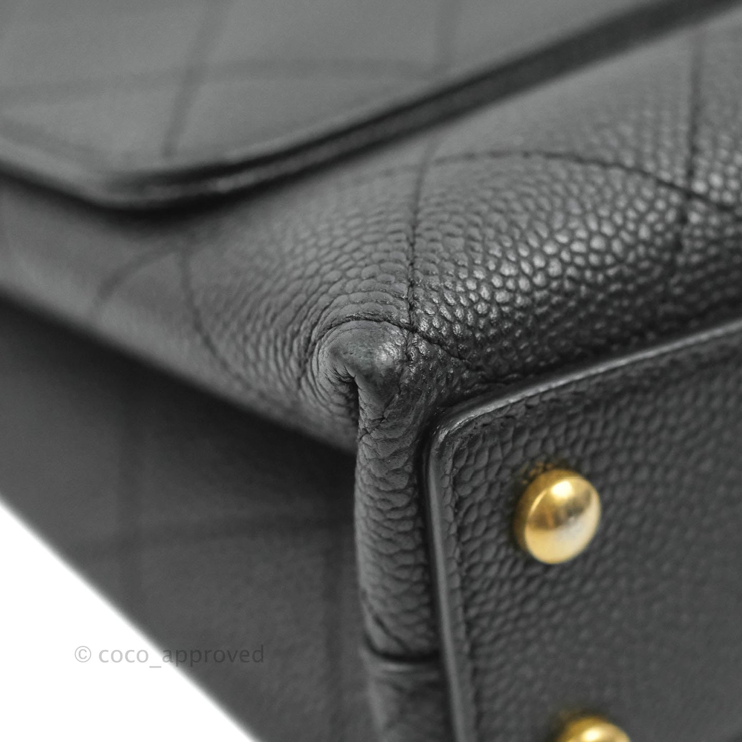 Chanel Small Chic Affinity Grained Calfskin Black Gold Hardware