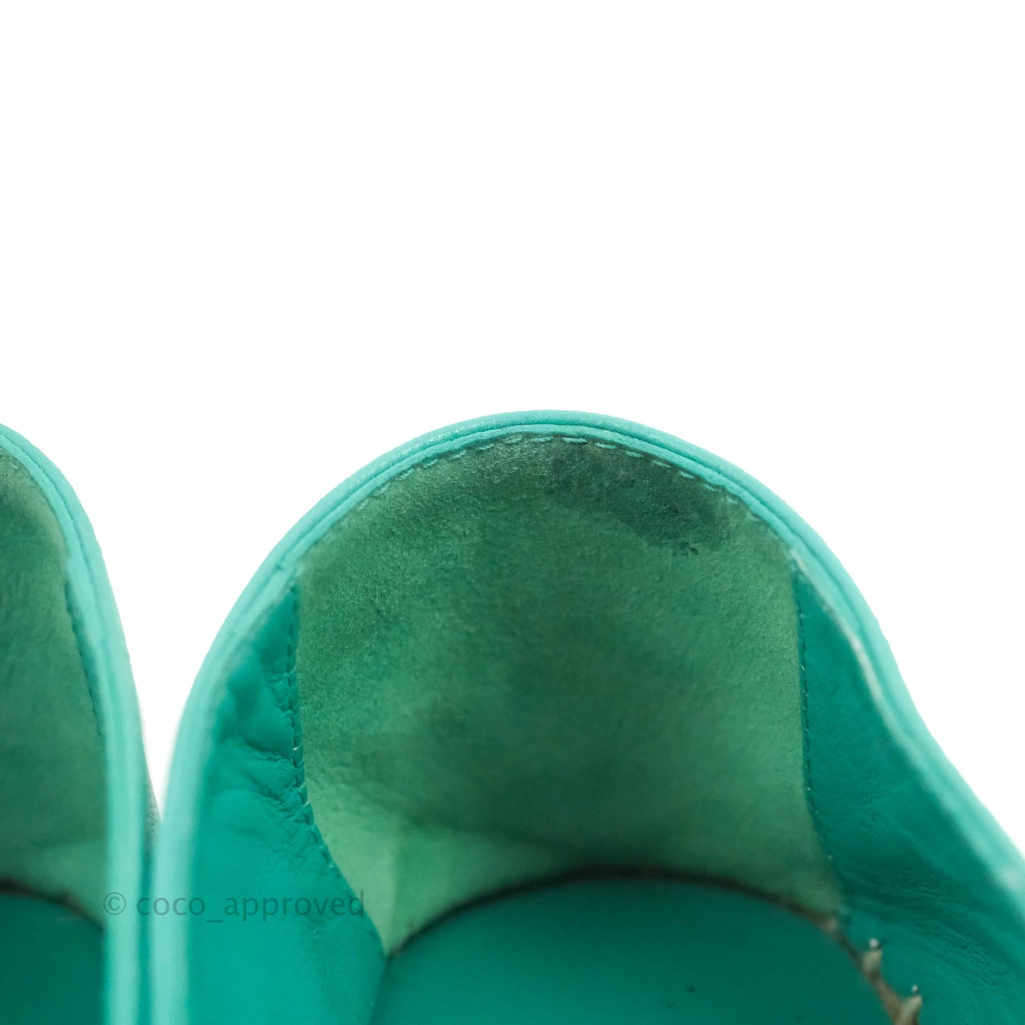 Chanel CC Espadrilles Green Black Lambskin 19S Size 36