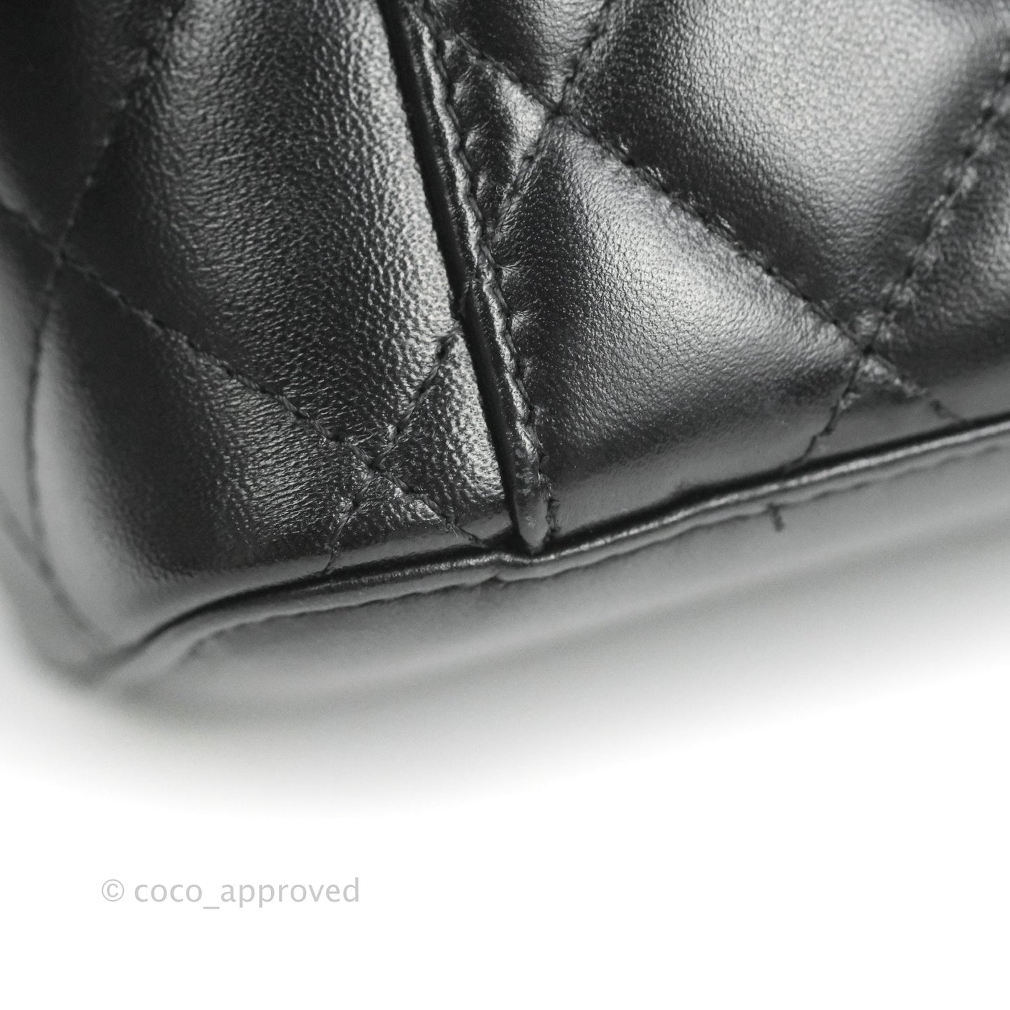 Chanel Classic Vanity with Chain Black Lambskin Gold Hardware