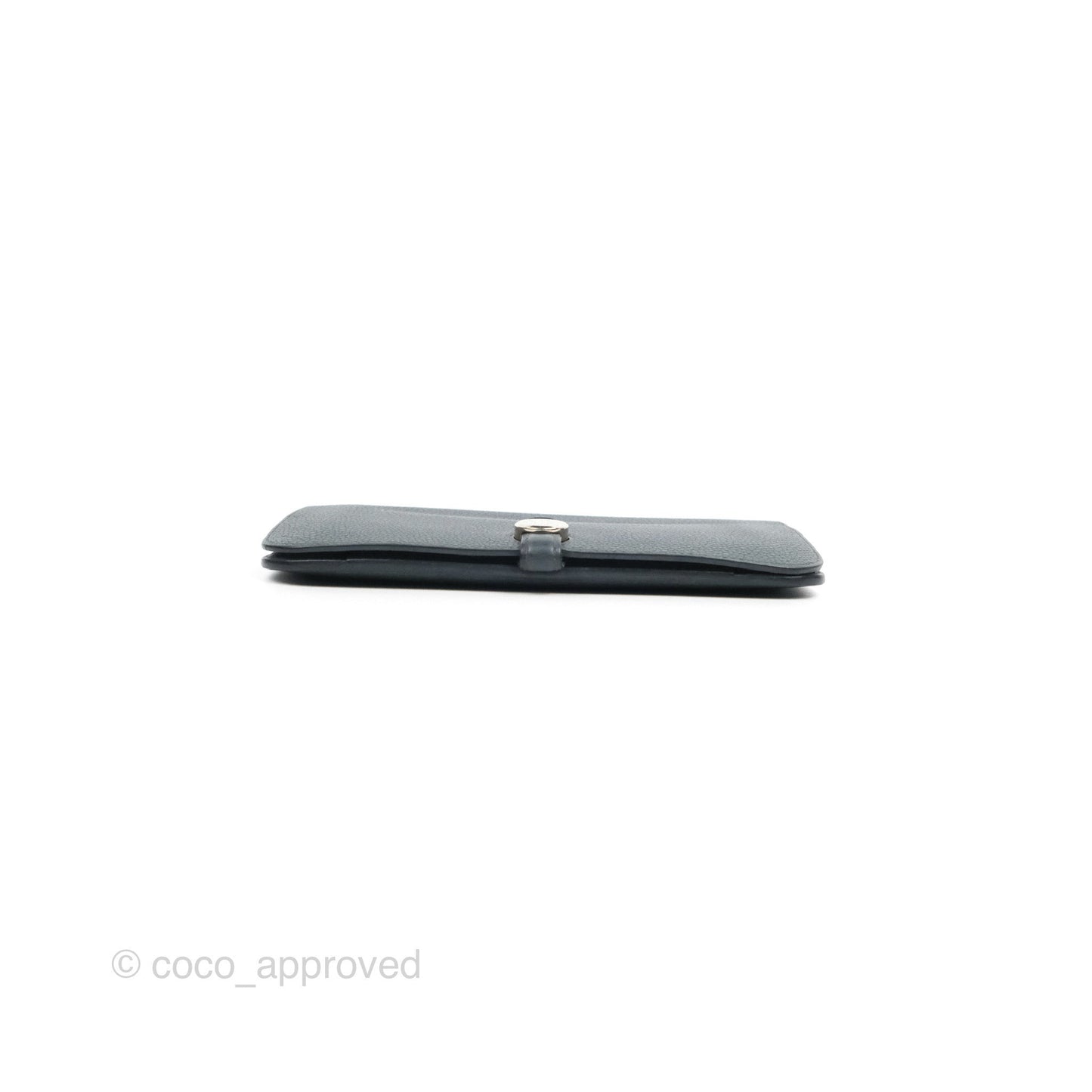 Hermes Dogon Duo Combined Wallet Dark Grey Blue TM Palladium Hardware