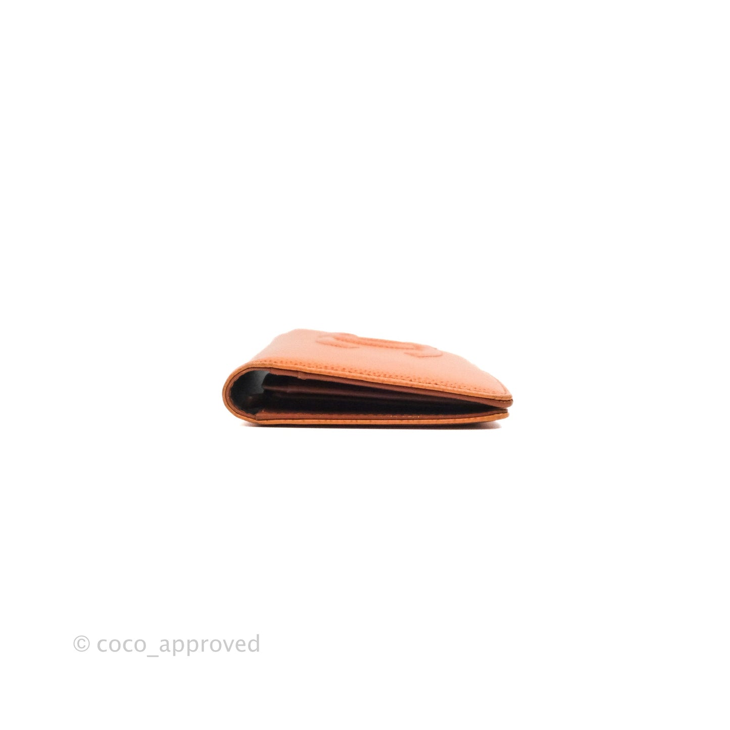 Chanel Yen Wallet Orange Claire Grained Calfskin
