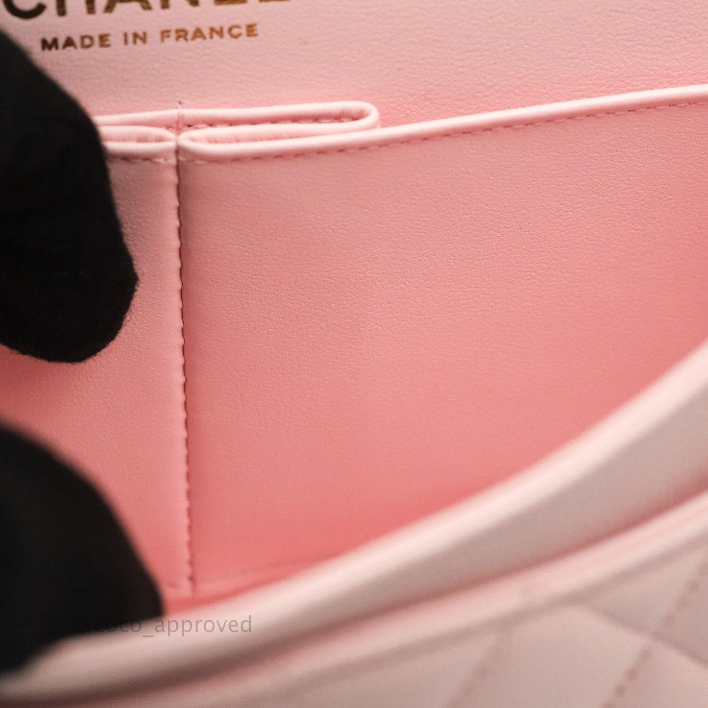 Chanel Classic Small S/M Flap Pink Caviar Gold Hardware 22S