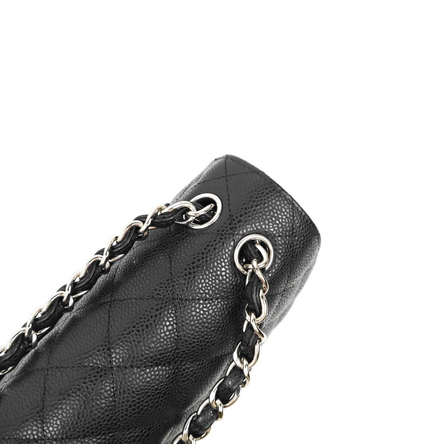 Chanel Jumbo Double Flap Black Caviar Silver Hardware⁣⁣