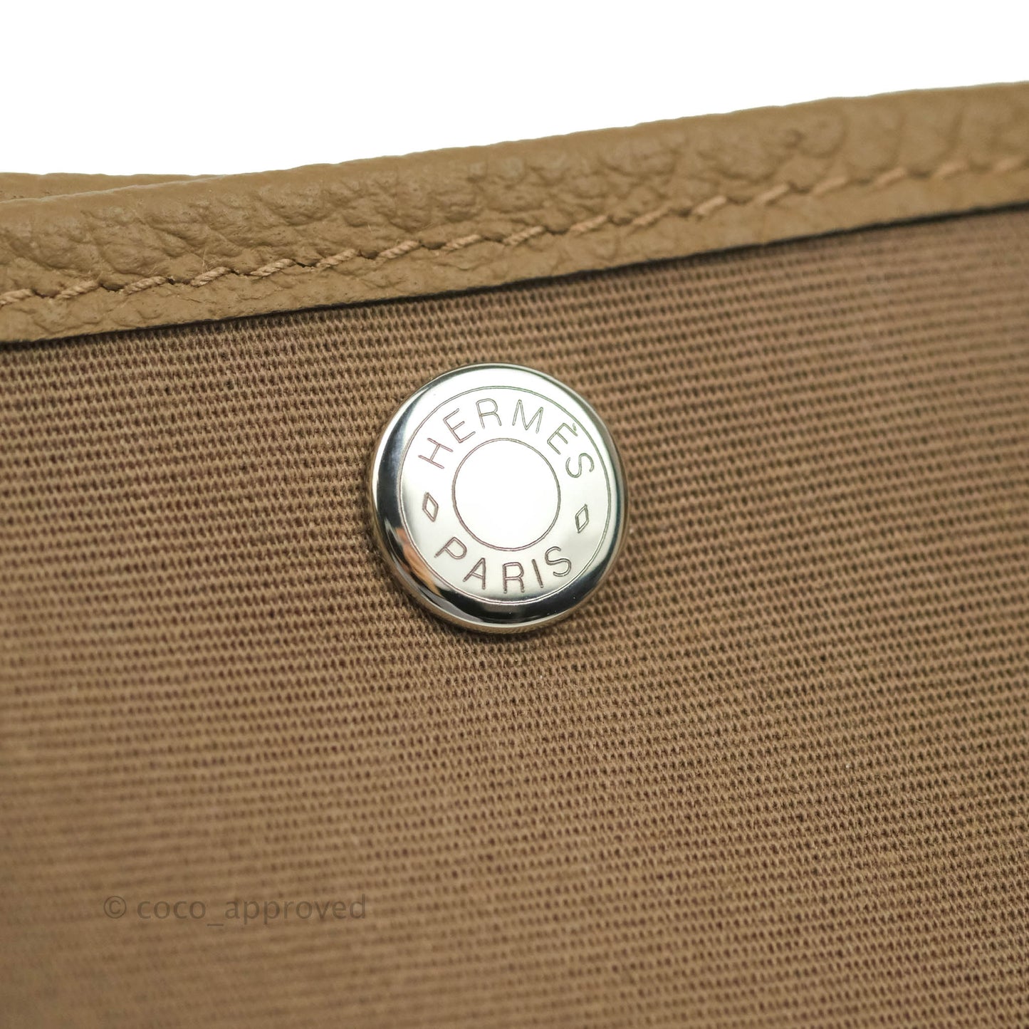 Hermès Garden Party 30 Canvas Brown