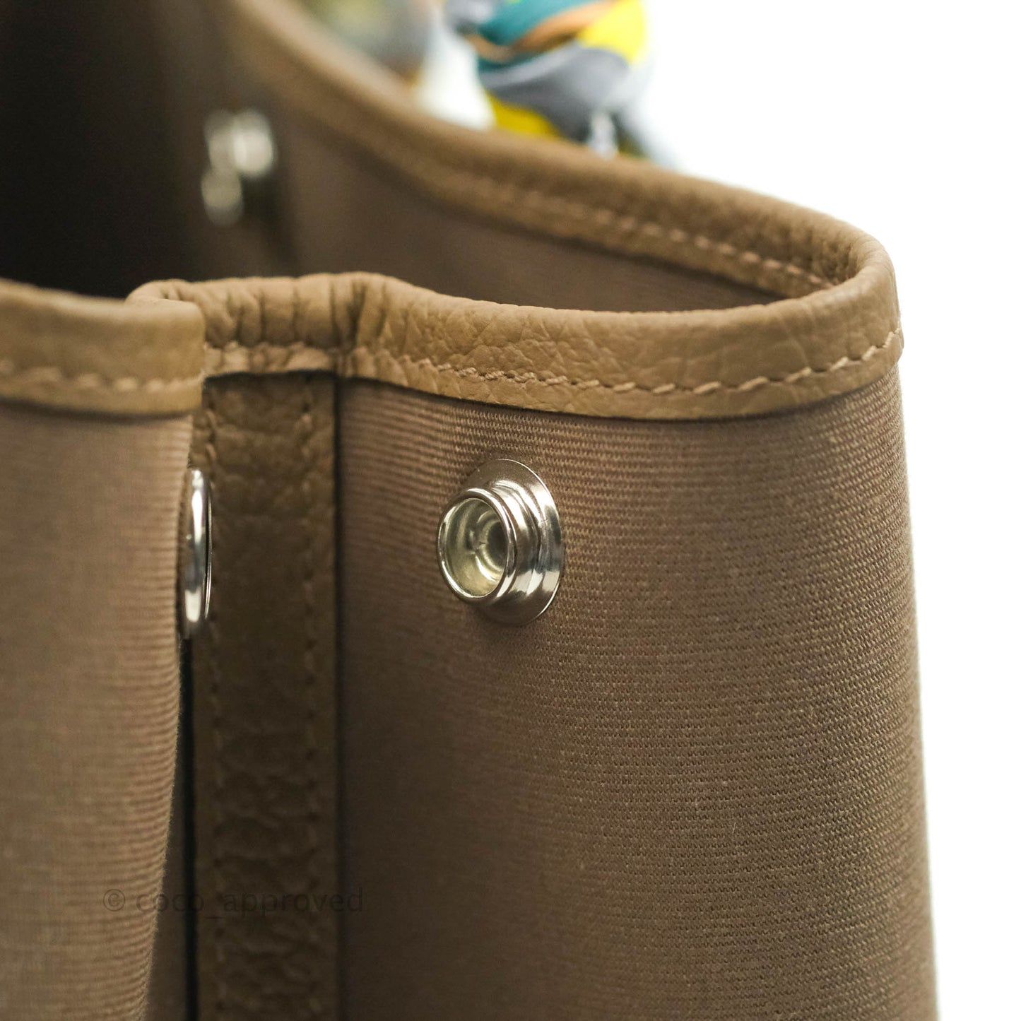 Hermès Garden Party 30 Canvas Brown