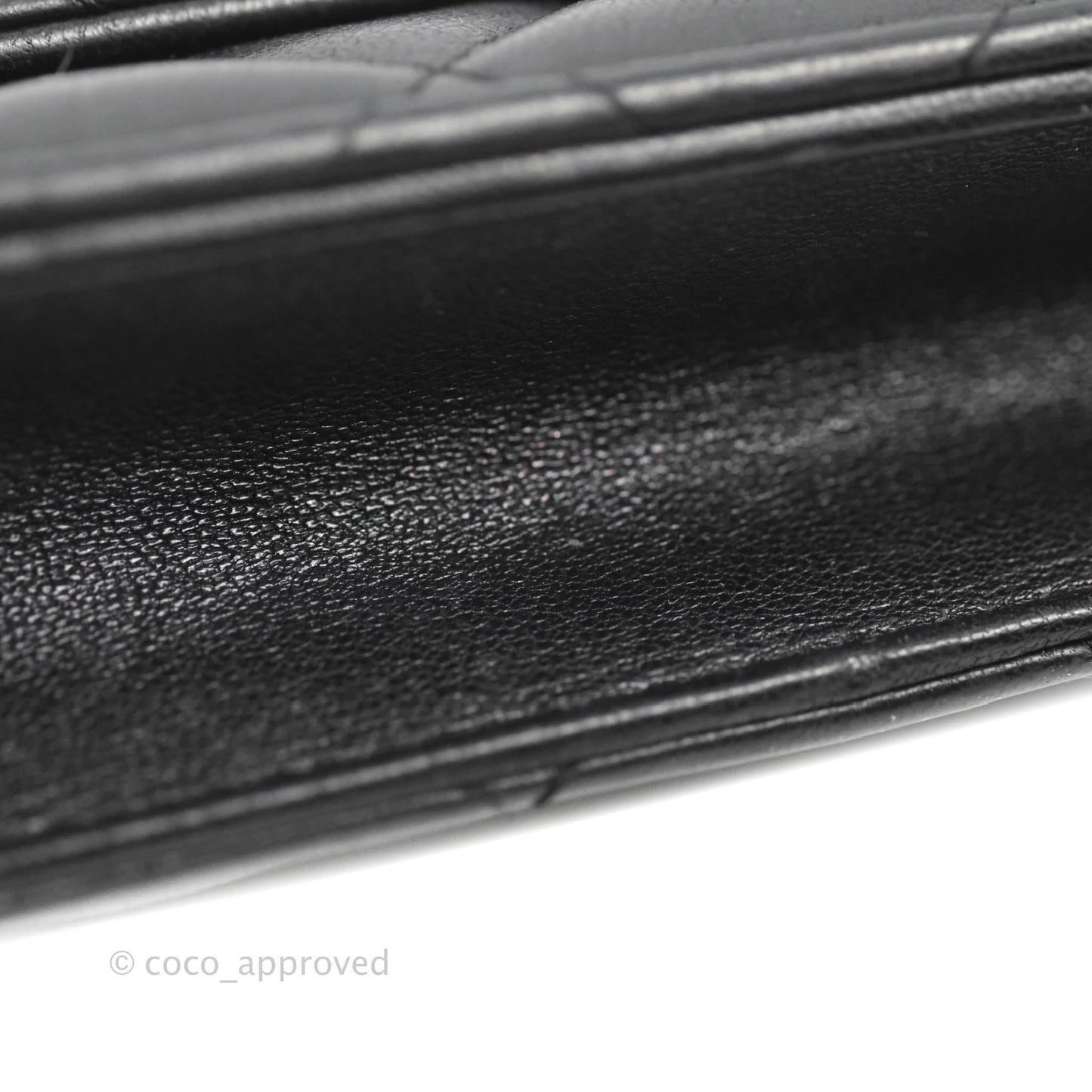 Chanel Quilted Classic WOC Black Lambskin Gold Hardware