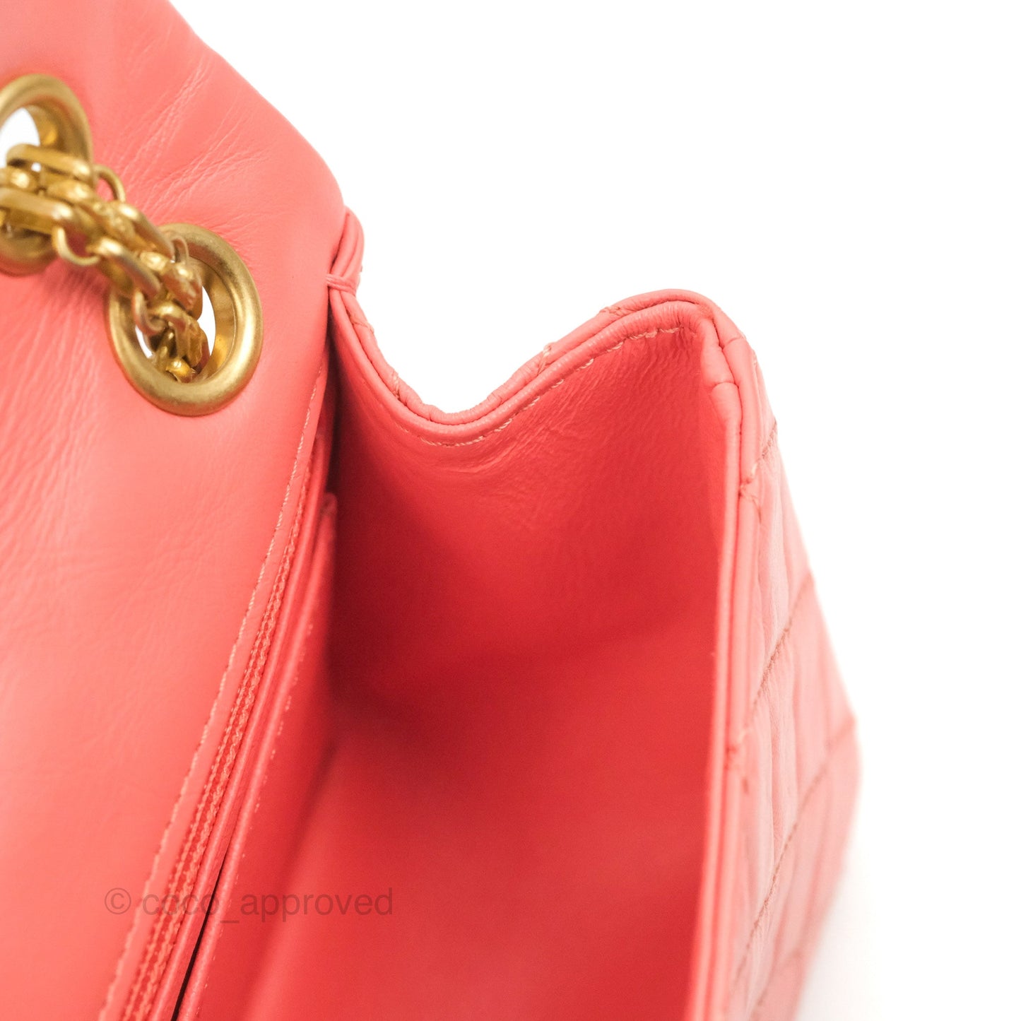 Chanel Mini Reissue 224 Pink Aged Calfskin Aged Gold Hardware