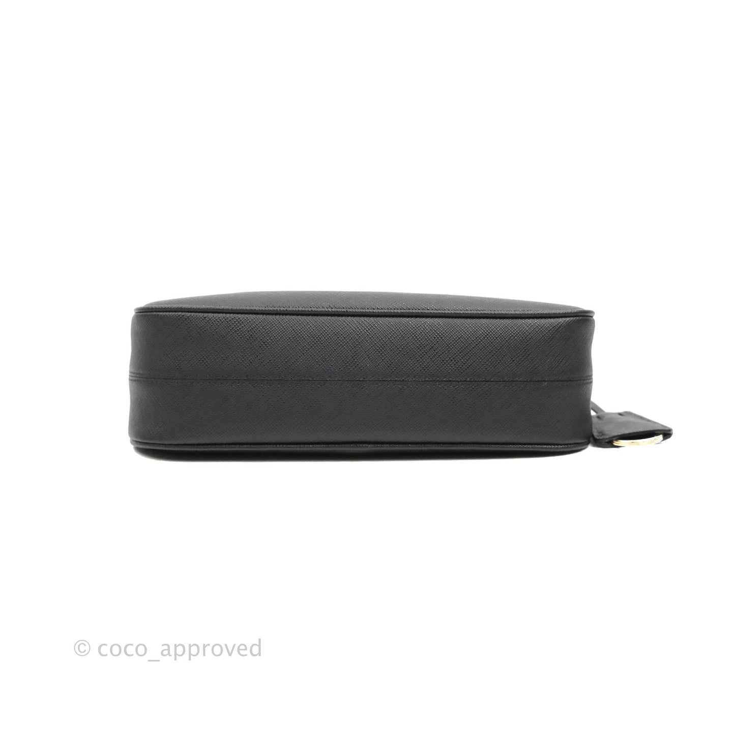 Prada Re-Edition 2005 Black Saffiano Leather Bag Gold Hardware