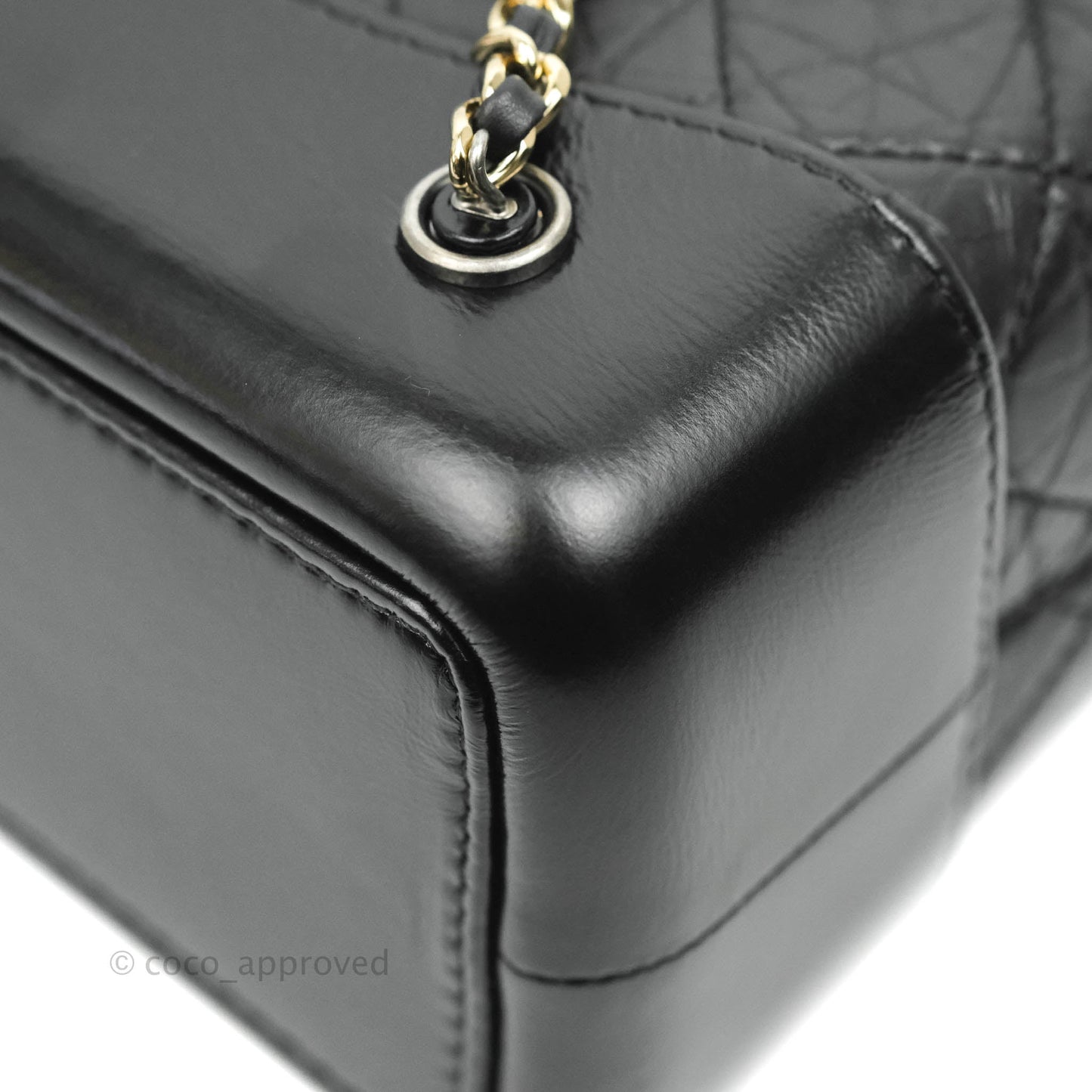 Chanel Small Gabrielle Backpack Black Aged Calfskin