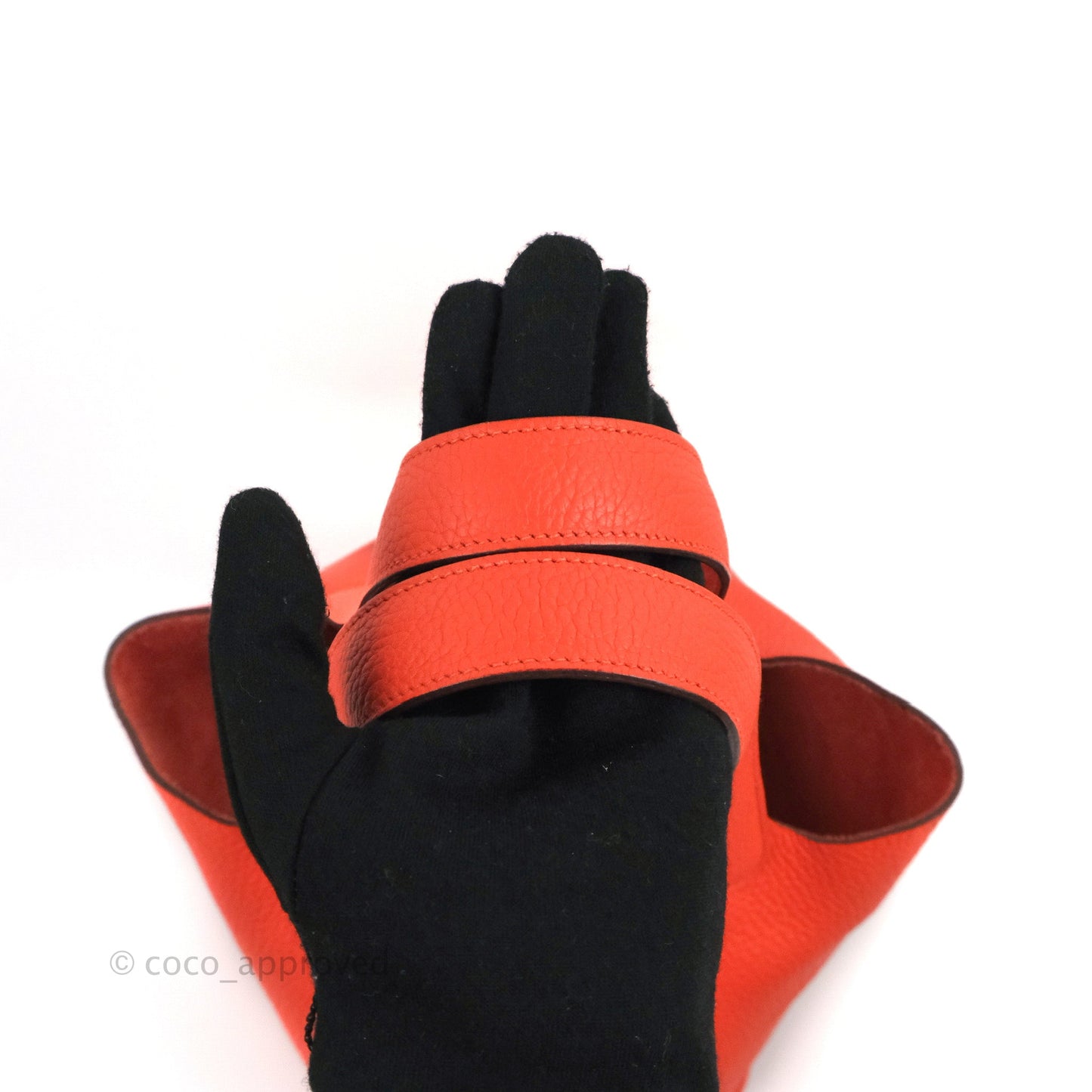 Hermès Picotin 22 Orange Clemence Palladium Hardware