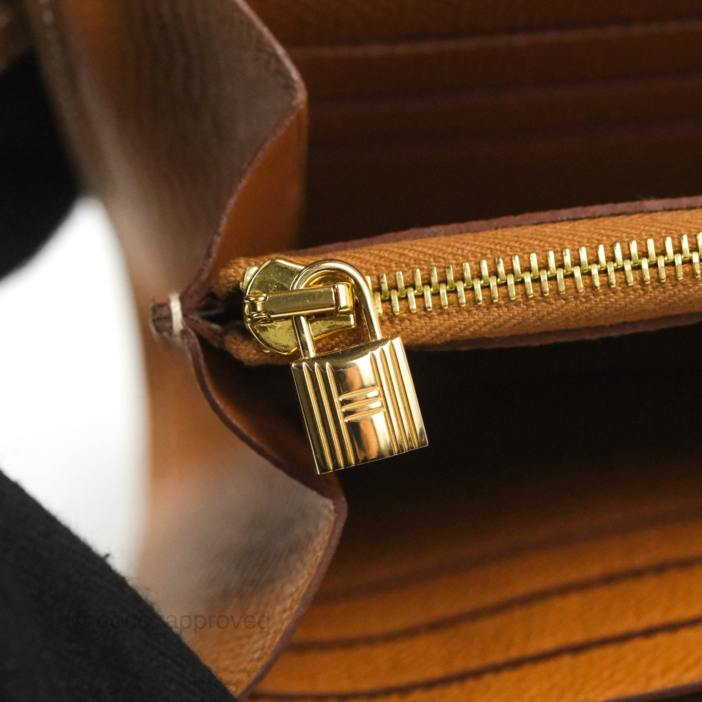 Hermès Epsom Kelly Wallet Gold Gold Hardware