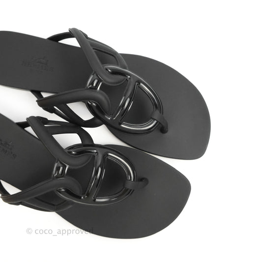Hermes Egerie Sandal Black Size 37