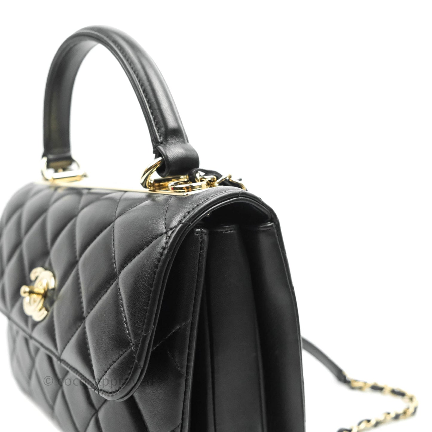 Chanel Trendy CC Small Black Lambskin Gold Hardware
