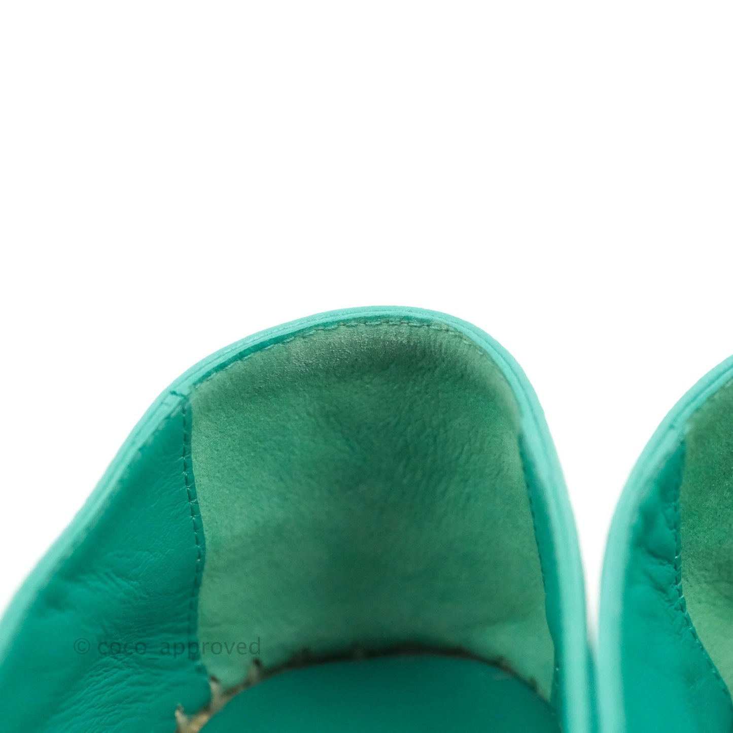 Chanel CC Espadrilles Green Black Lambskin 19S Size 36