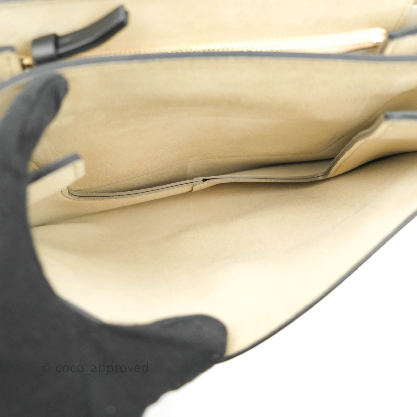 Chloe Medium Faye Shoulder Bag Black Suede Calfskin Leather