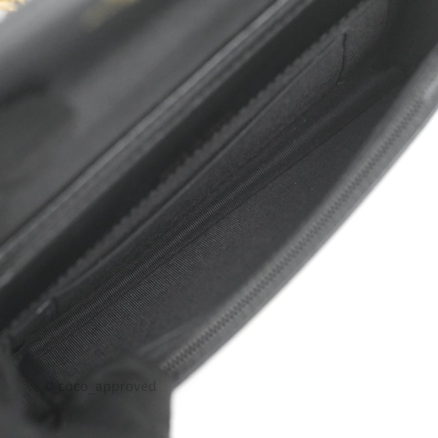 Chanel Mini Boy WOC Black Caviar Aged Gold Hardware