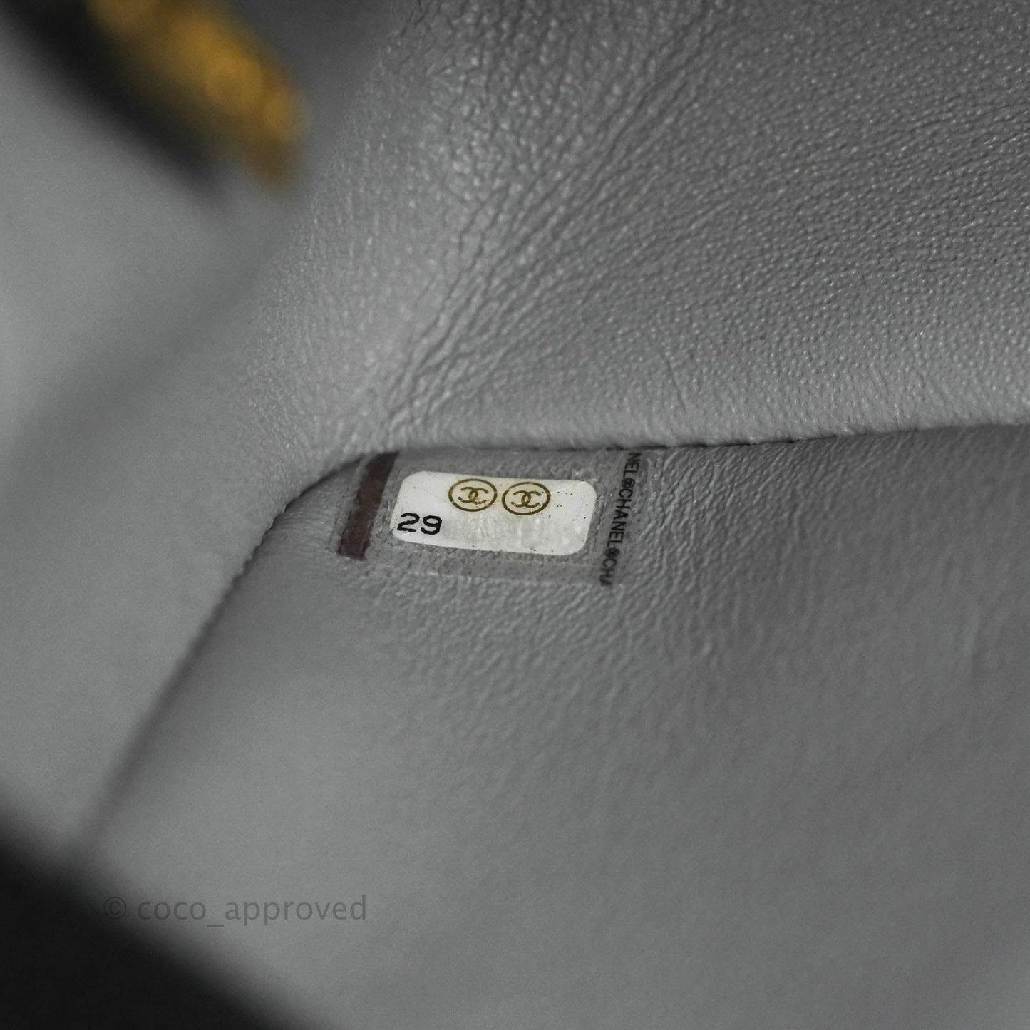 Chanel Mini Reissue 224 Grey Aged Calfskin Aged Gold Hardware