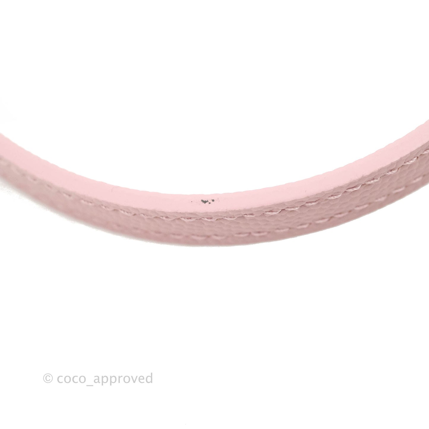 Saint Laurent Wallet on Chain Pink Grained Leather Gold Hardware