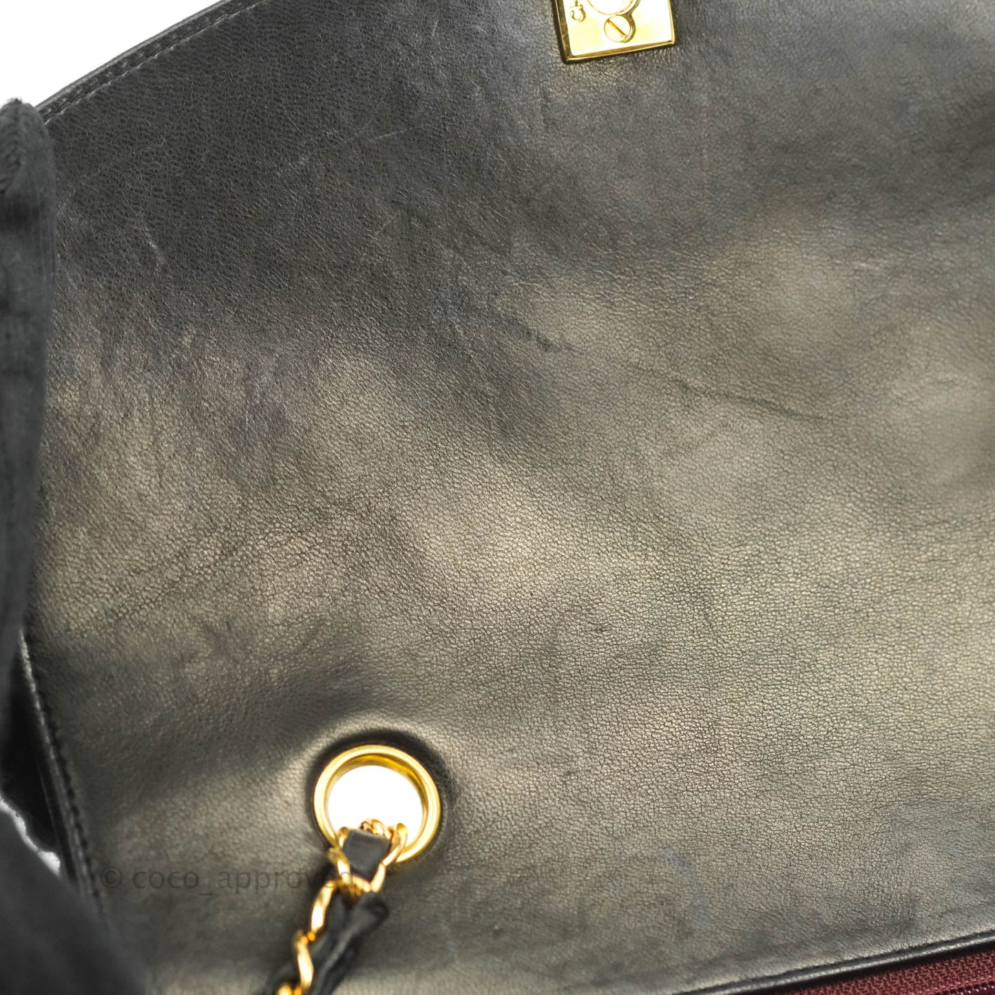 Chanel Vintage Small Quilted Classic Diana Flap Bag Black Lambskin 24K Gold Hardware