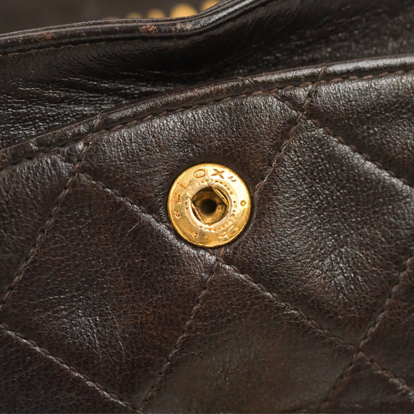Chanel Vintage Small Classic Flap Brown Lambskin 24K Gold Hardware