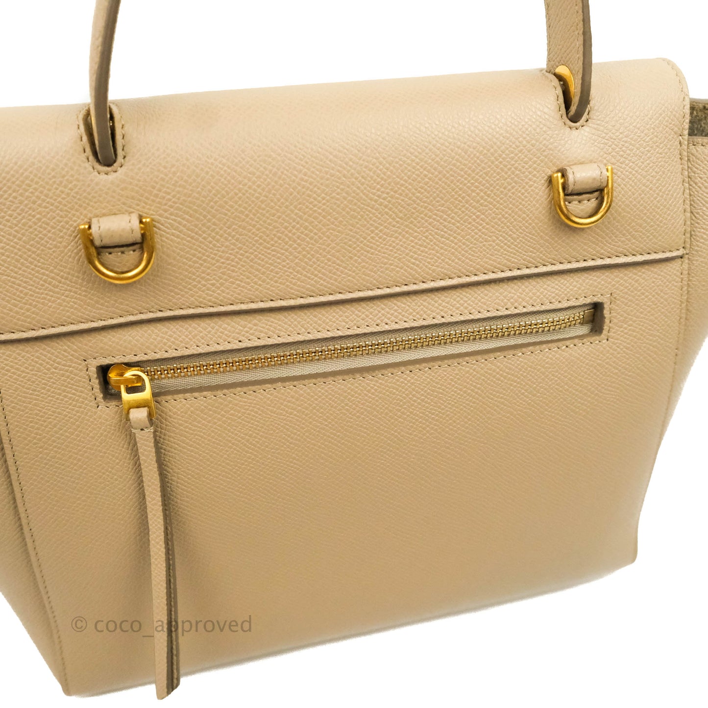 Celine Micro Belt Bag Light Taupe Grained Calfskin Gold Hardware