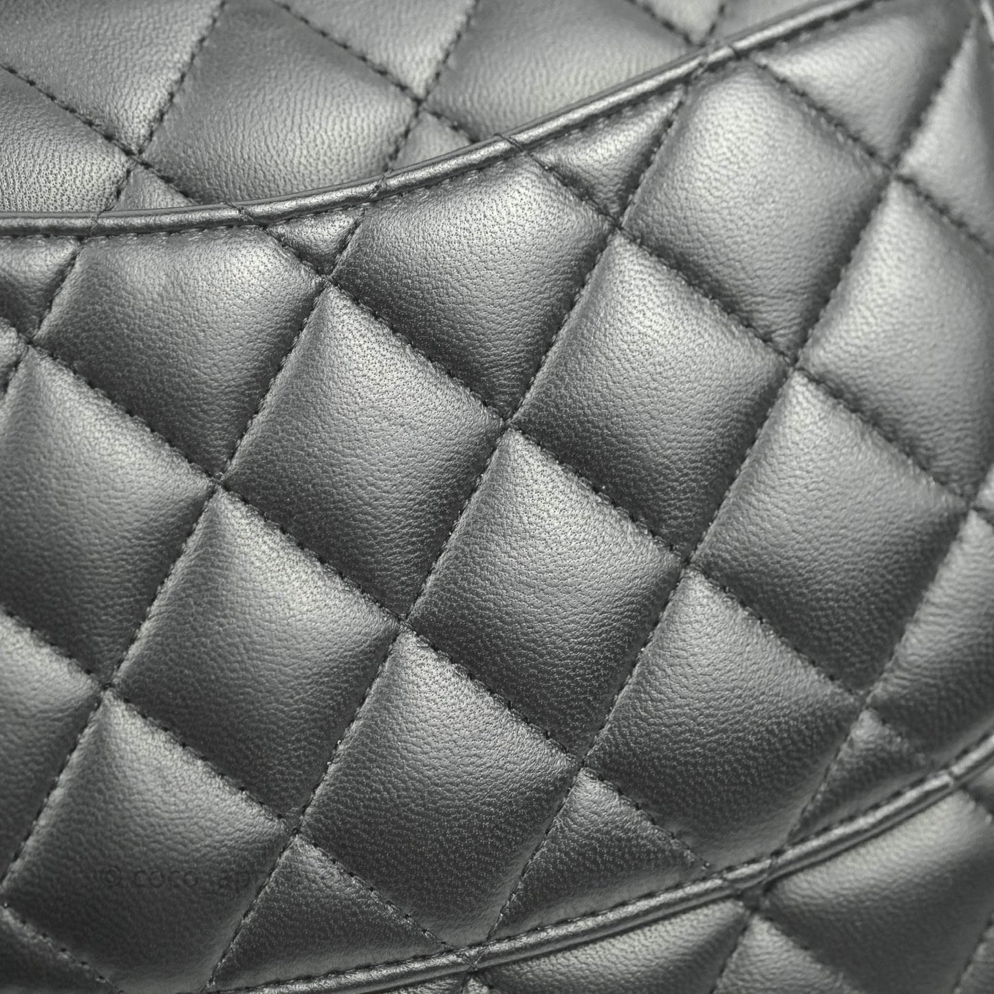 Chanel Classic Quilted M/L Medium Double Flap So Black Lambskin