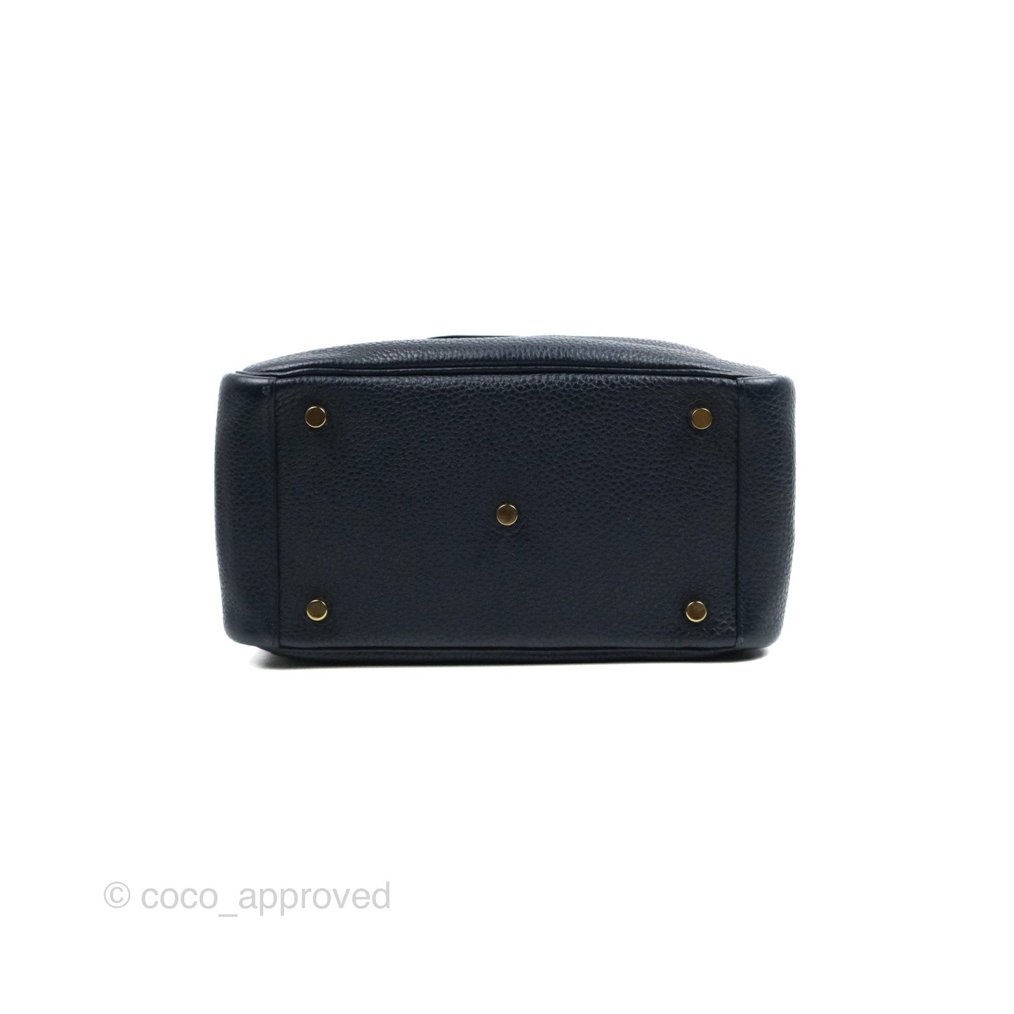 Hermès Lindy 26 Taurillion Clemence Bleu Nuit 2Z Gold Hardware