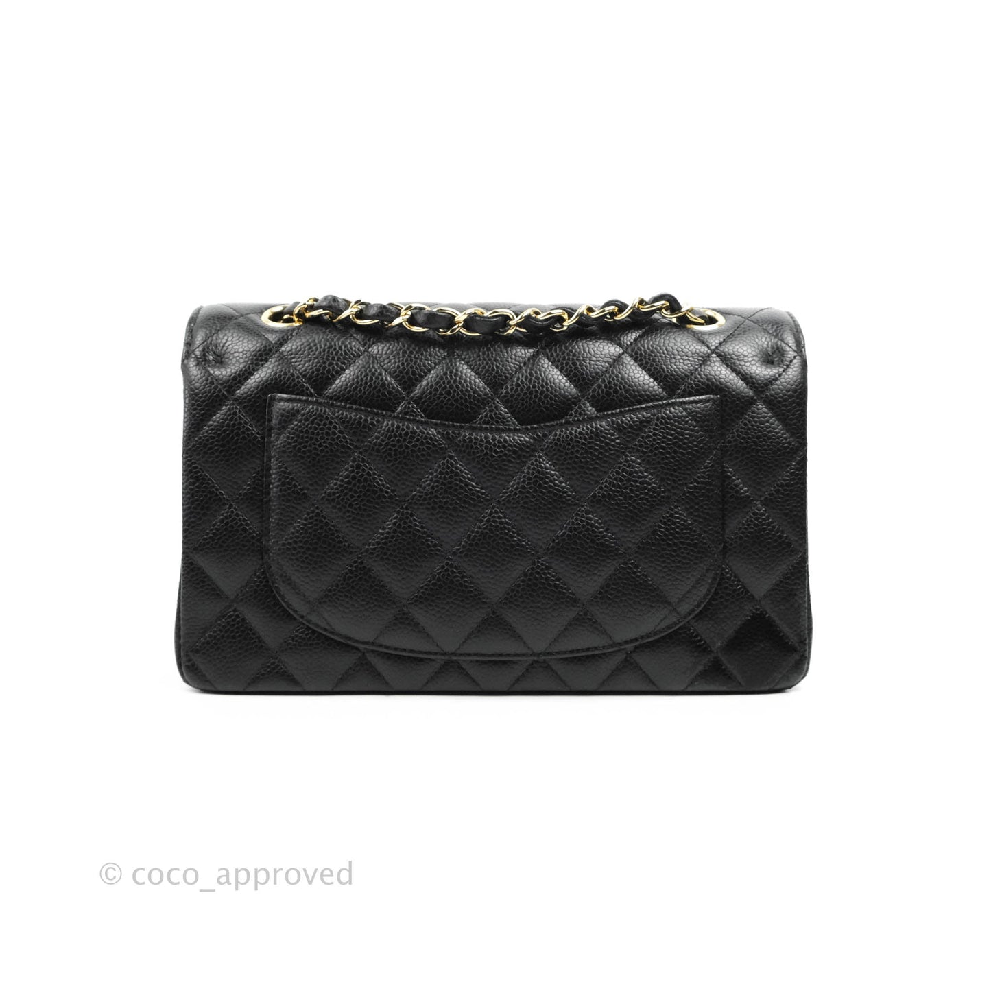 Chanel Small Classic Quilted Flap Black Caviar Gold Hardware